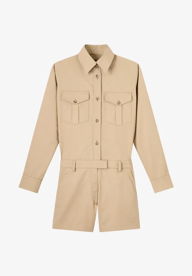 A.P.C. Sofia Jumpsuit beige kurz Gr. 38