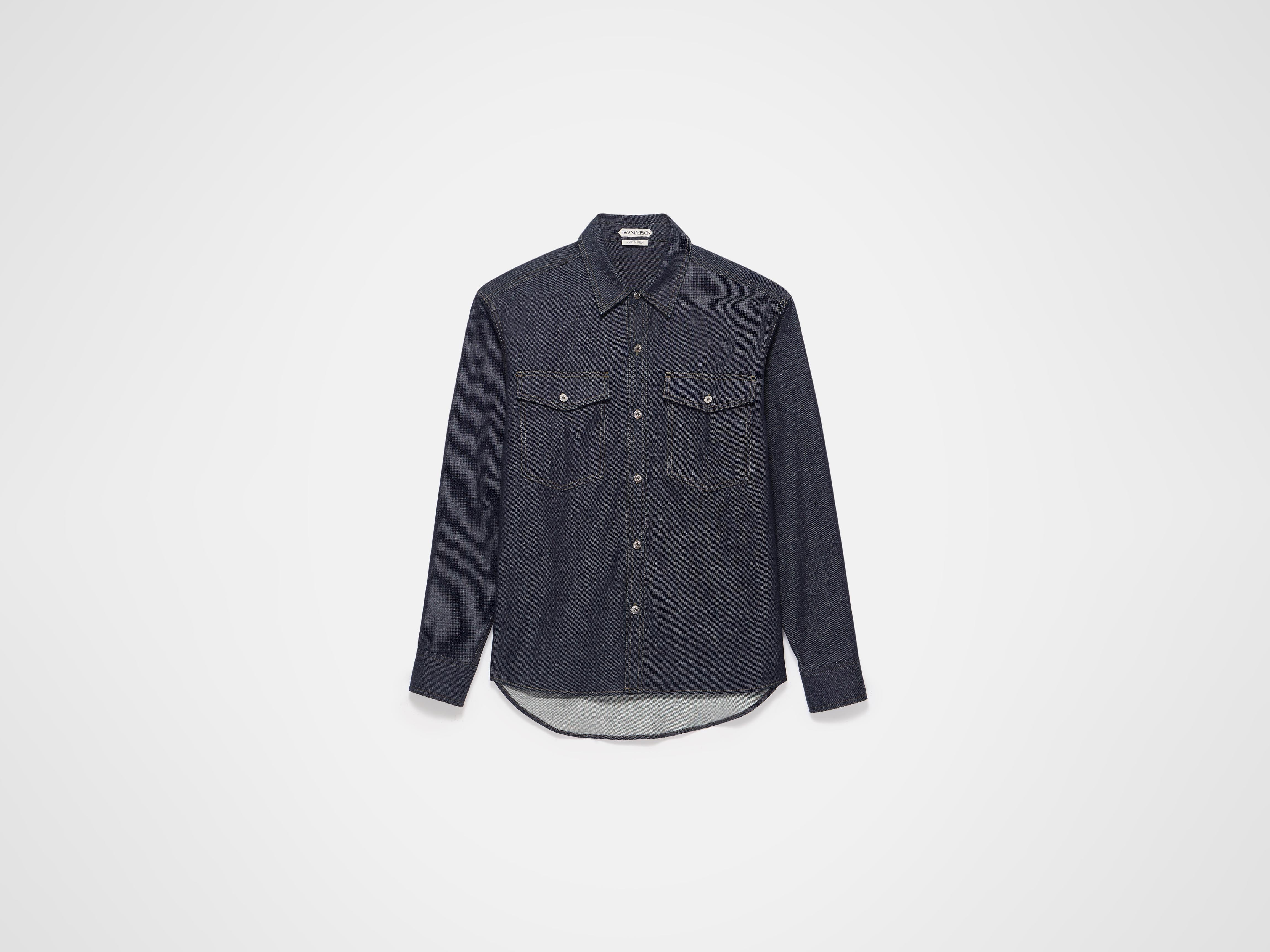 J.W.Anderson Denim Overshirt Jeanshemd Indigo Raw Denim