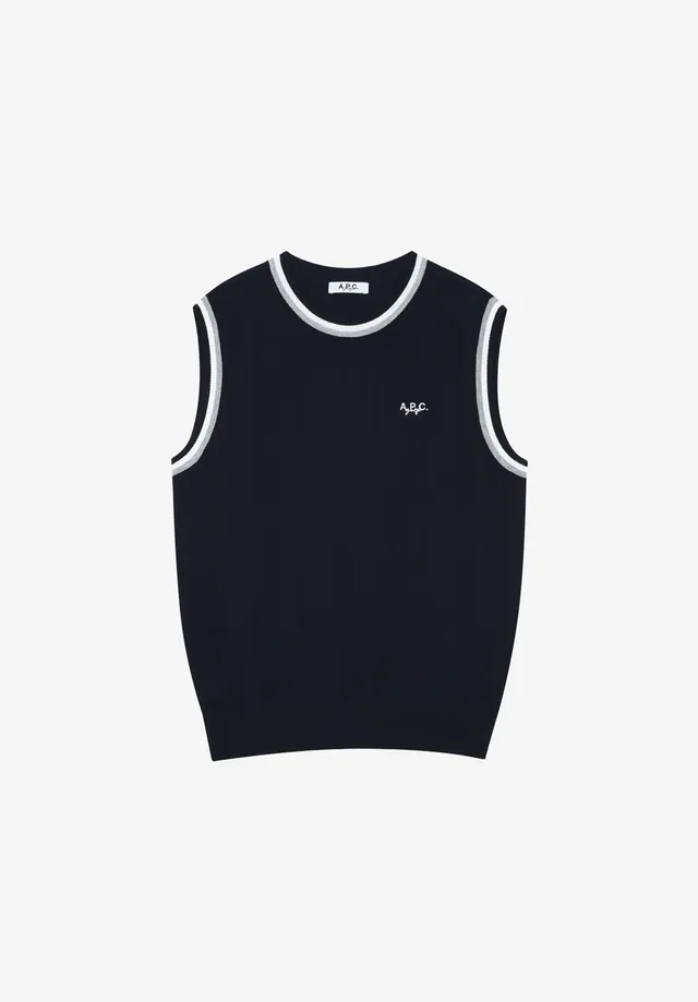 A.P.C. Golf Ärmelloser Pullover Rundhals S-XL
