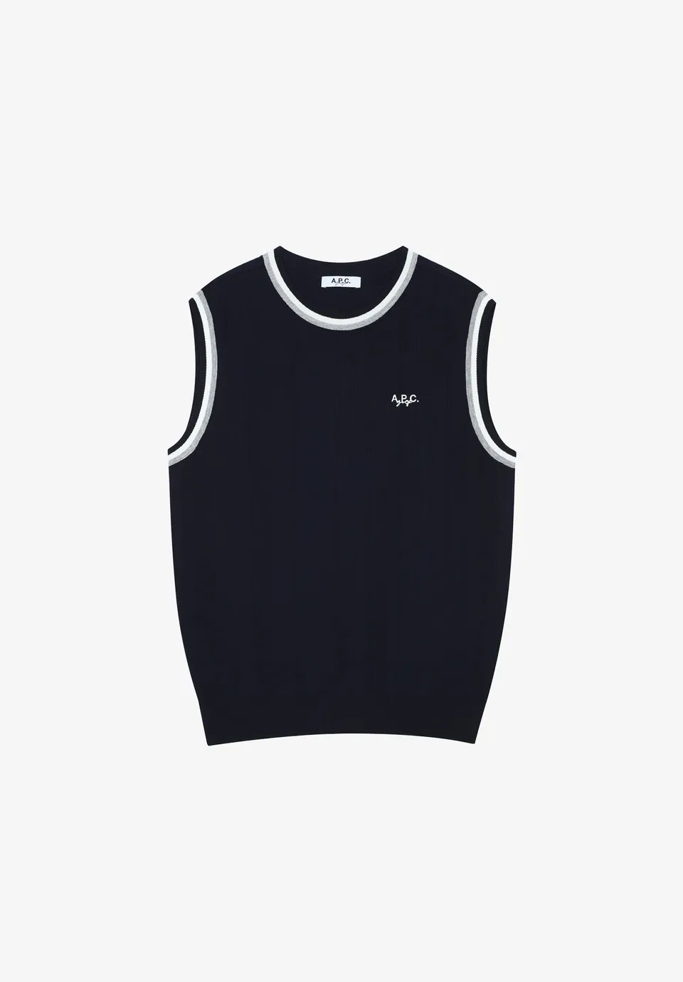 A.P.C. Golf Ärmelloser Pullover Rundhals S-XL