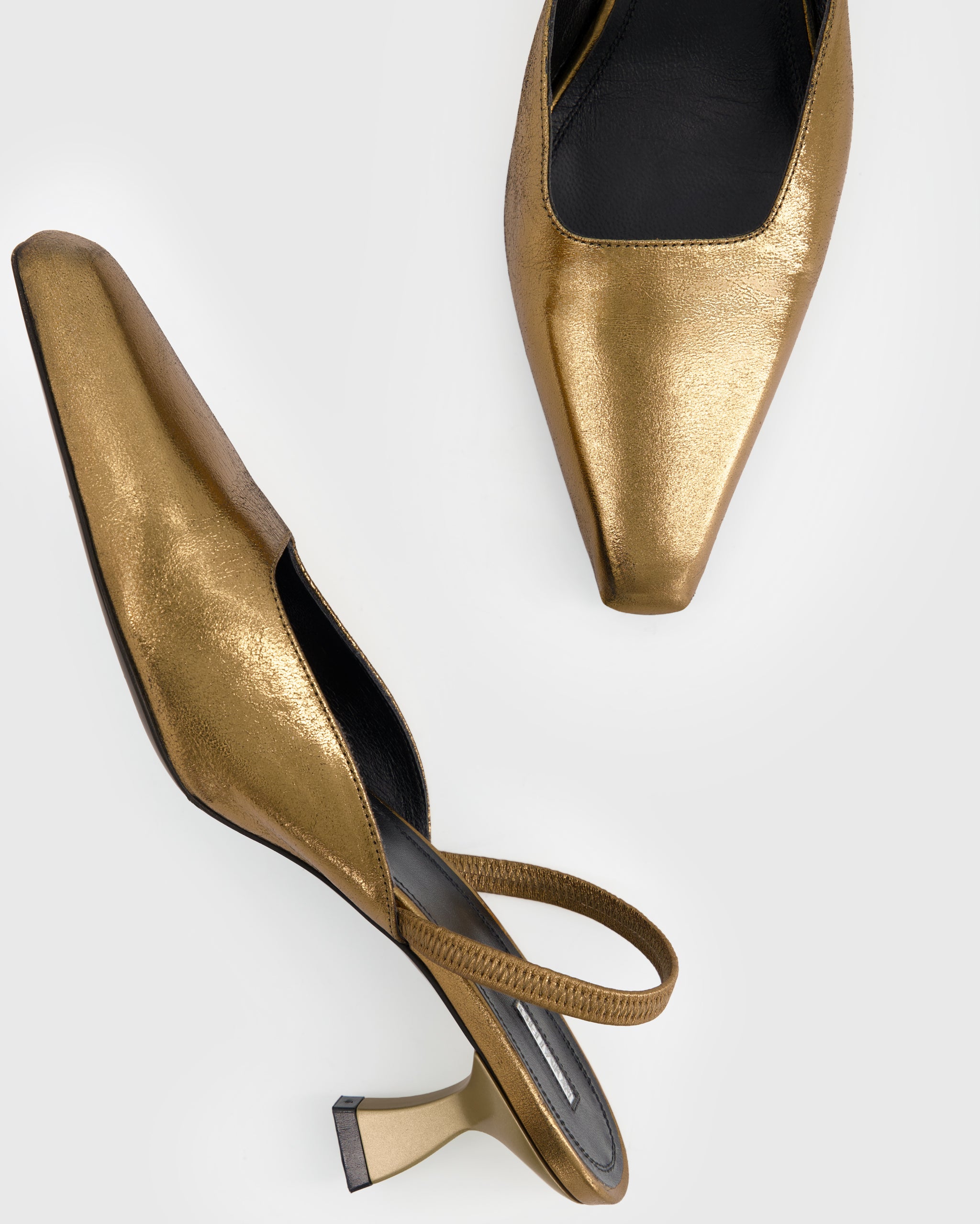 Nodaleto Dona Sling Back 50 Pumps Bronze Crackle 5cm