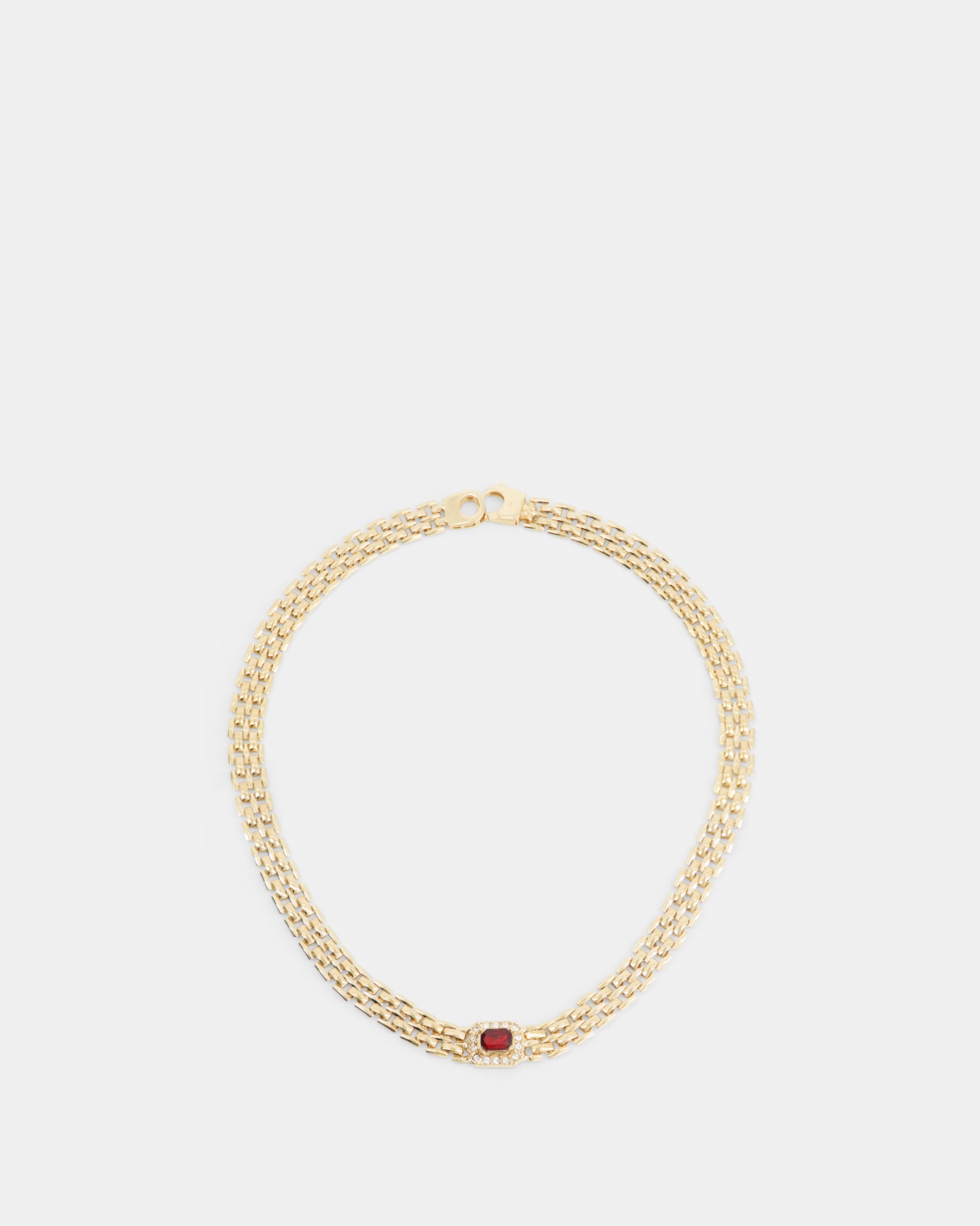 Nodaleto Ruby Venice Chain Halskette Gold Rubin