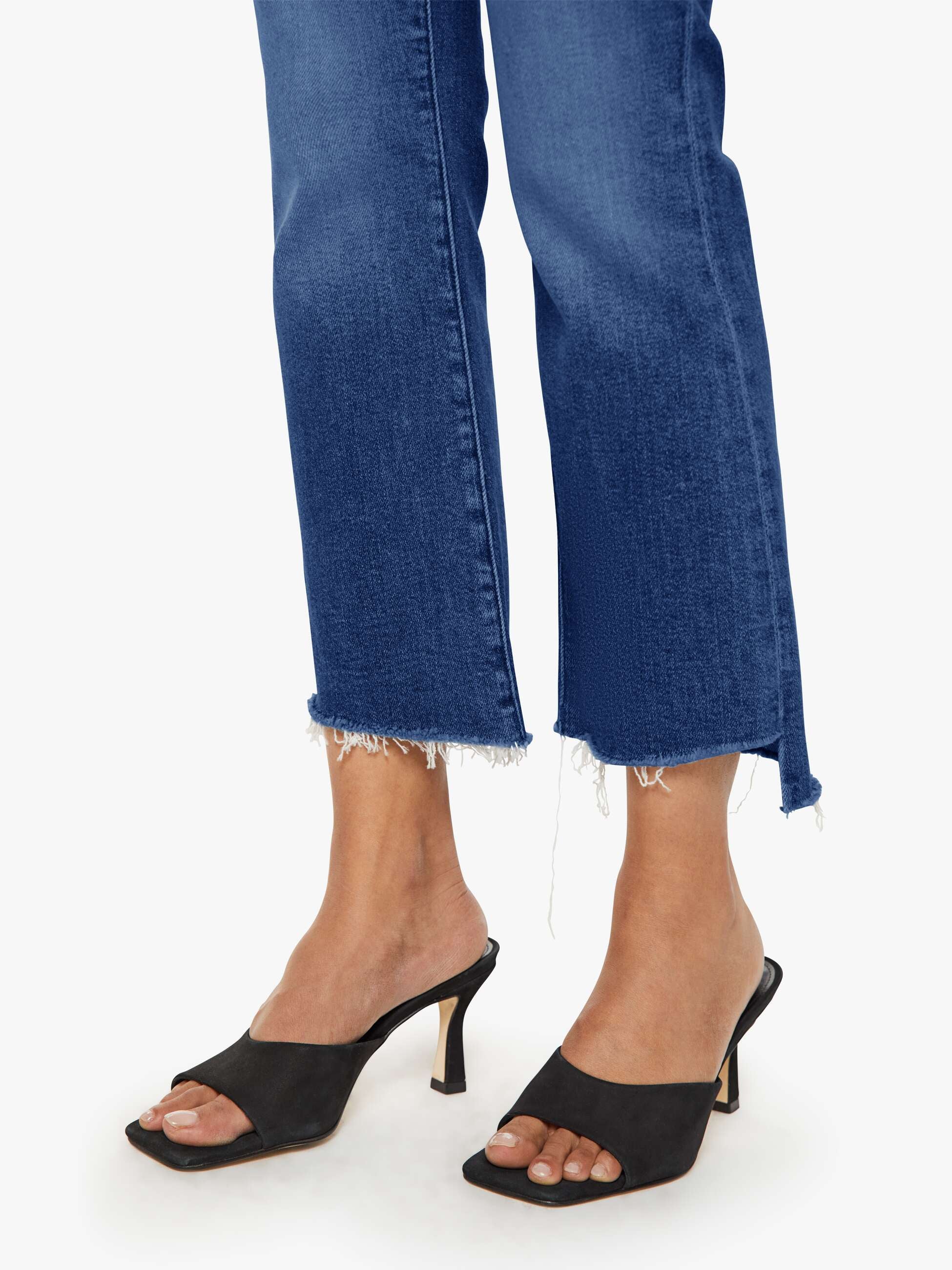 Mother Denim The Lil Insider Crop Step Fray Jeans Off Limits