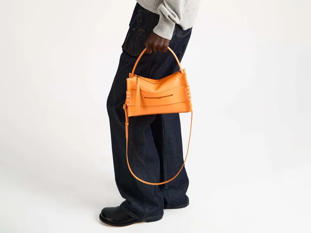 J.W.Anderson Bags Small Loafer Bag Handtasche Orange Leder