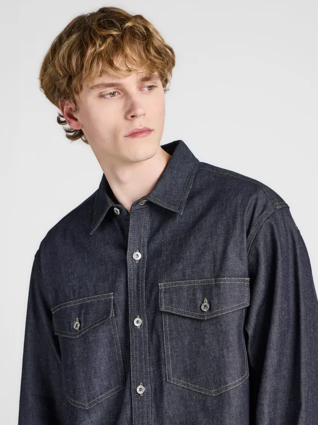 J.W.Anderson Denim Overshirt Herren indigo Japan-Denim