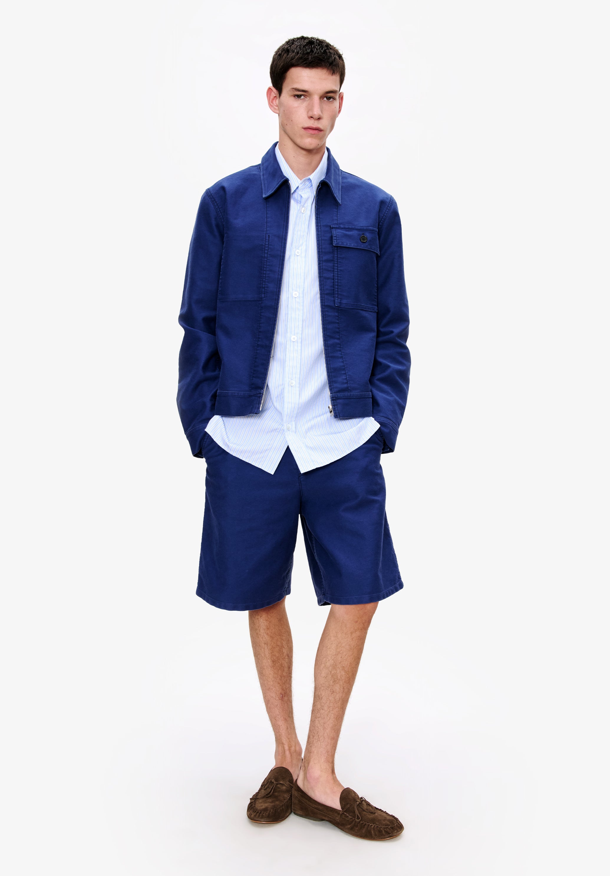 A.P.C. Blouson Victor Jacke M Moleskin Baumwolle