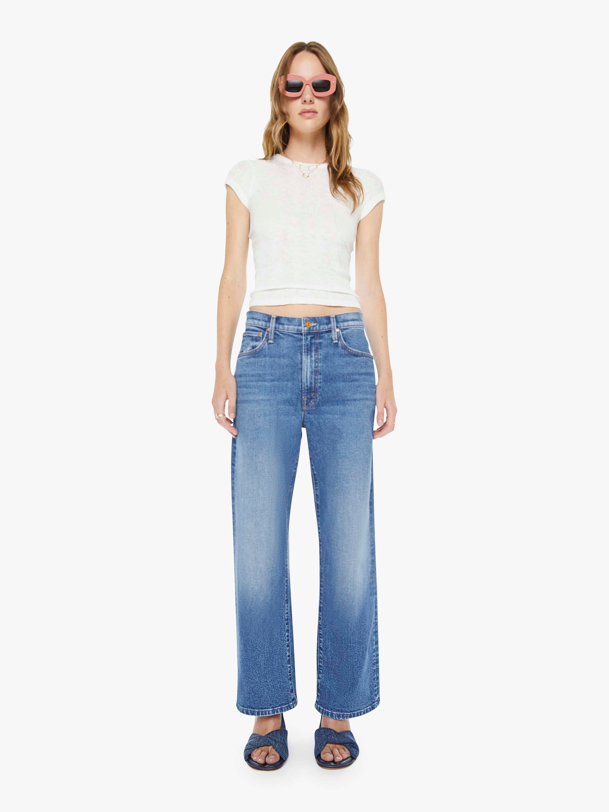Mother The Dodger Ankle Jeans Knick Knack Stretch
