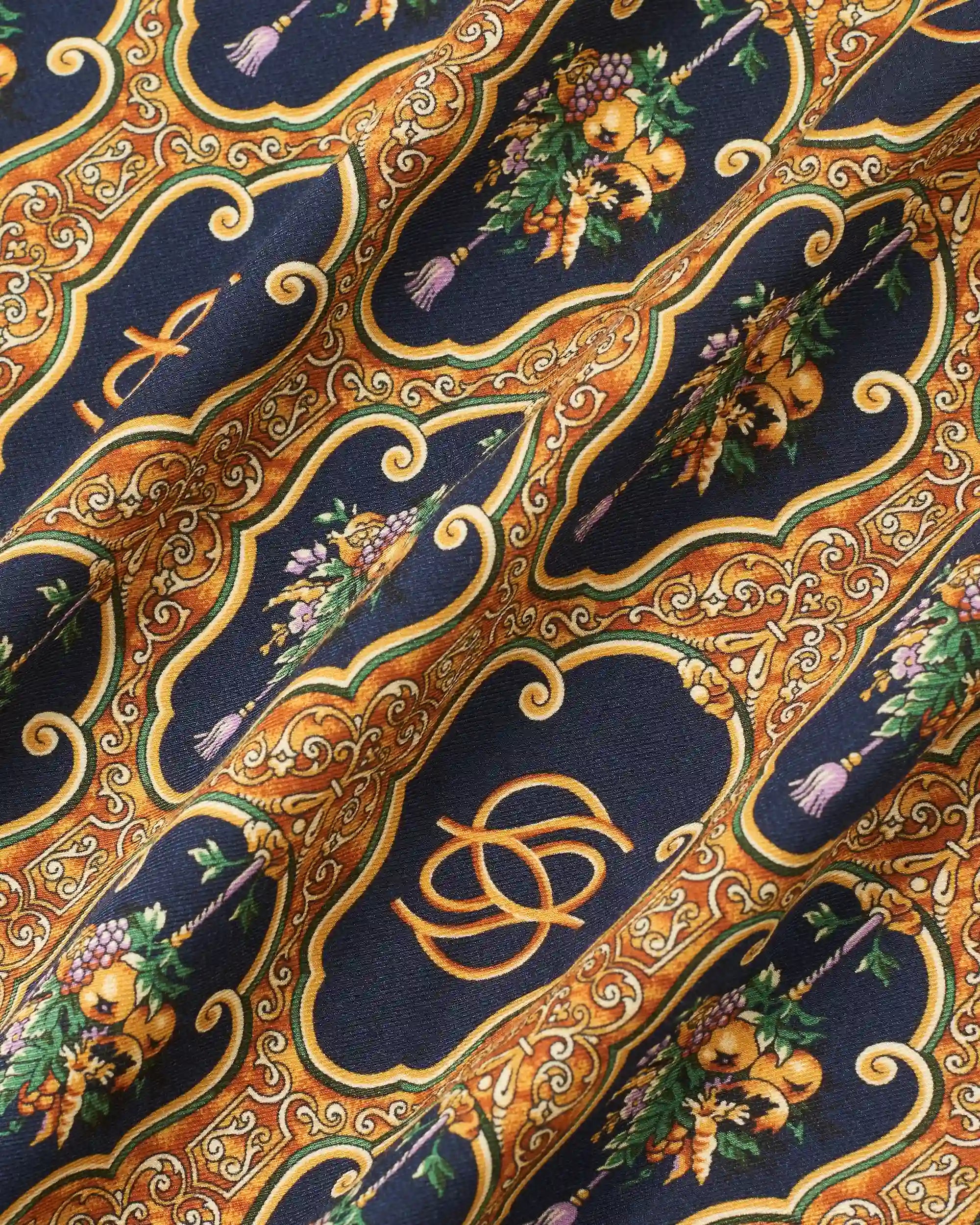 Drôle De Monsieur Baroque Grapes Pants Hose Viskose Multicolor