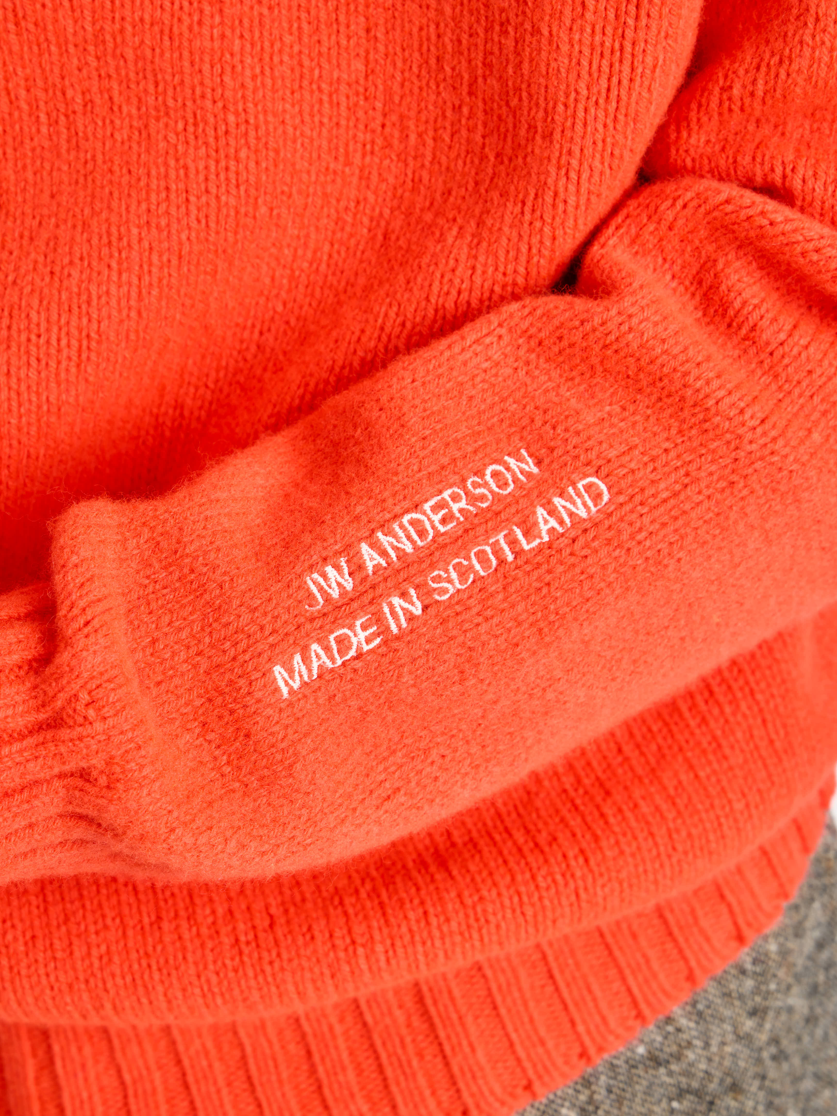 J.W.Anderson Knitwear Rollkragenpullover Herren Neon Orange Wolle
