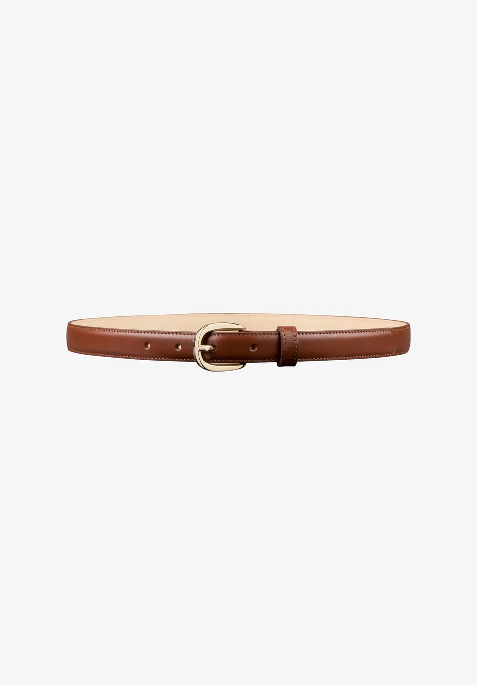 A.P.C. Rosette Gürtel Glattleder Gold-Schnalle 85