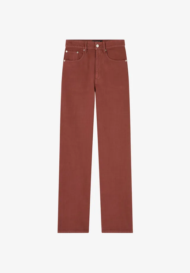 A.P.C. Domino Jeans High Waist gerade recycelte Baumwolle