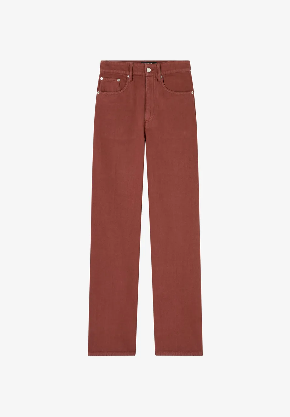 A.P.C. Domino Jeans High Waist gerade recycelte Baumwolle