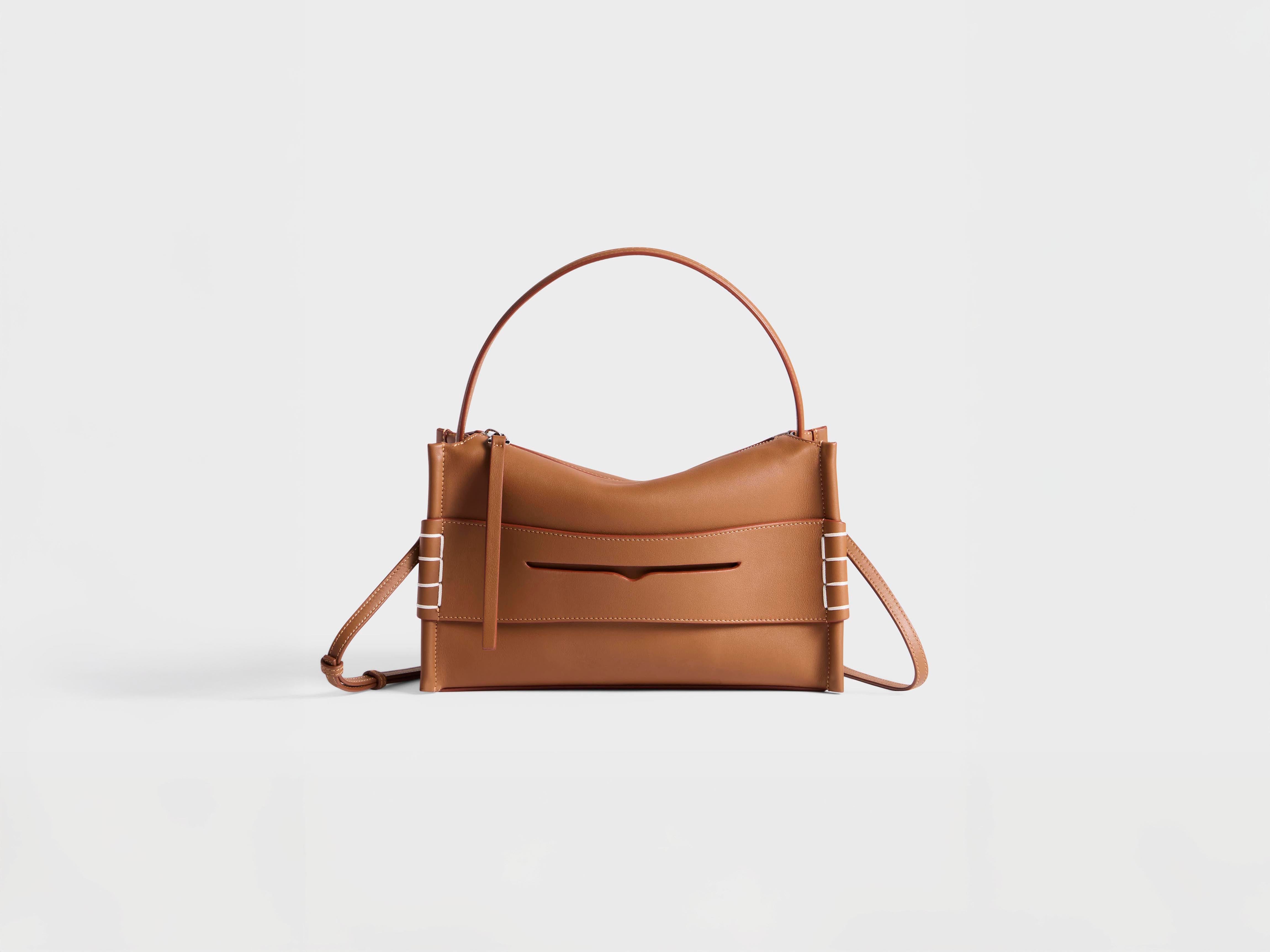 J.W.Anderson Loafer Bag Tasche Kalbsleder in Tan