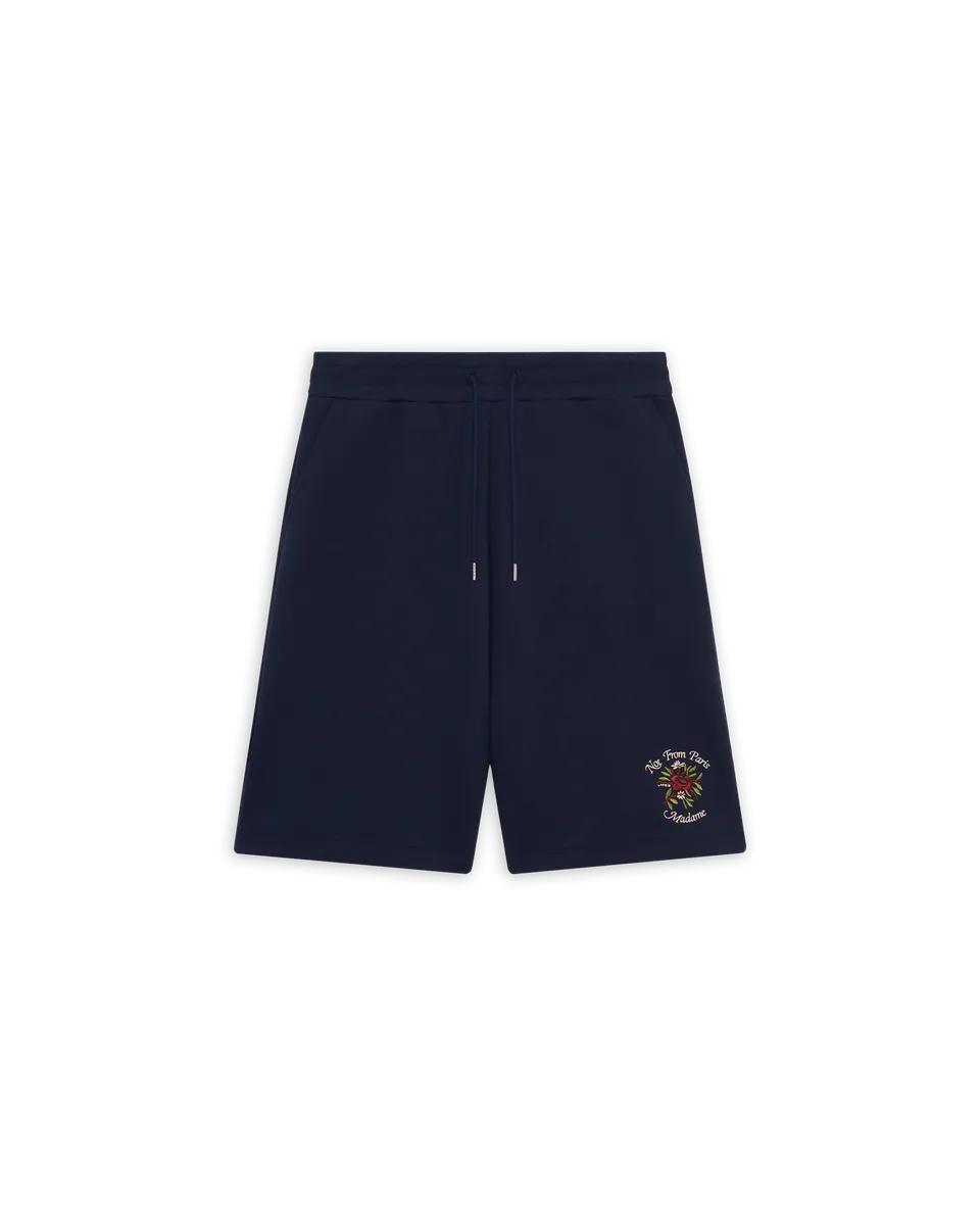 Drôle De Monsieur Short Slogan Rose Shorts Navy Baumwolle