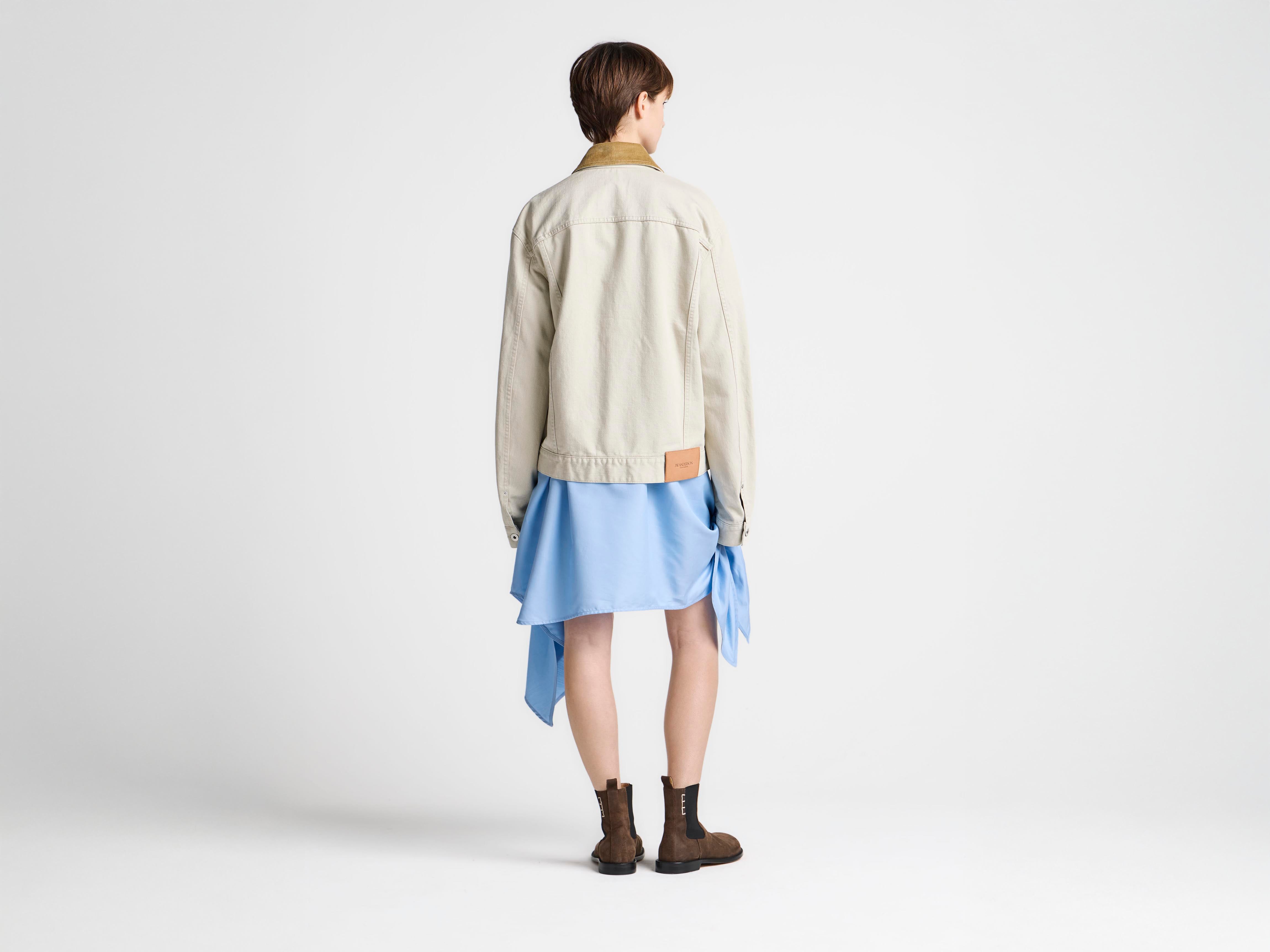 J.W.Anderson Corduroy Denimjacke Ecru Damen