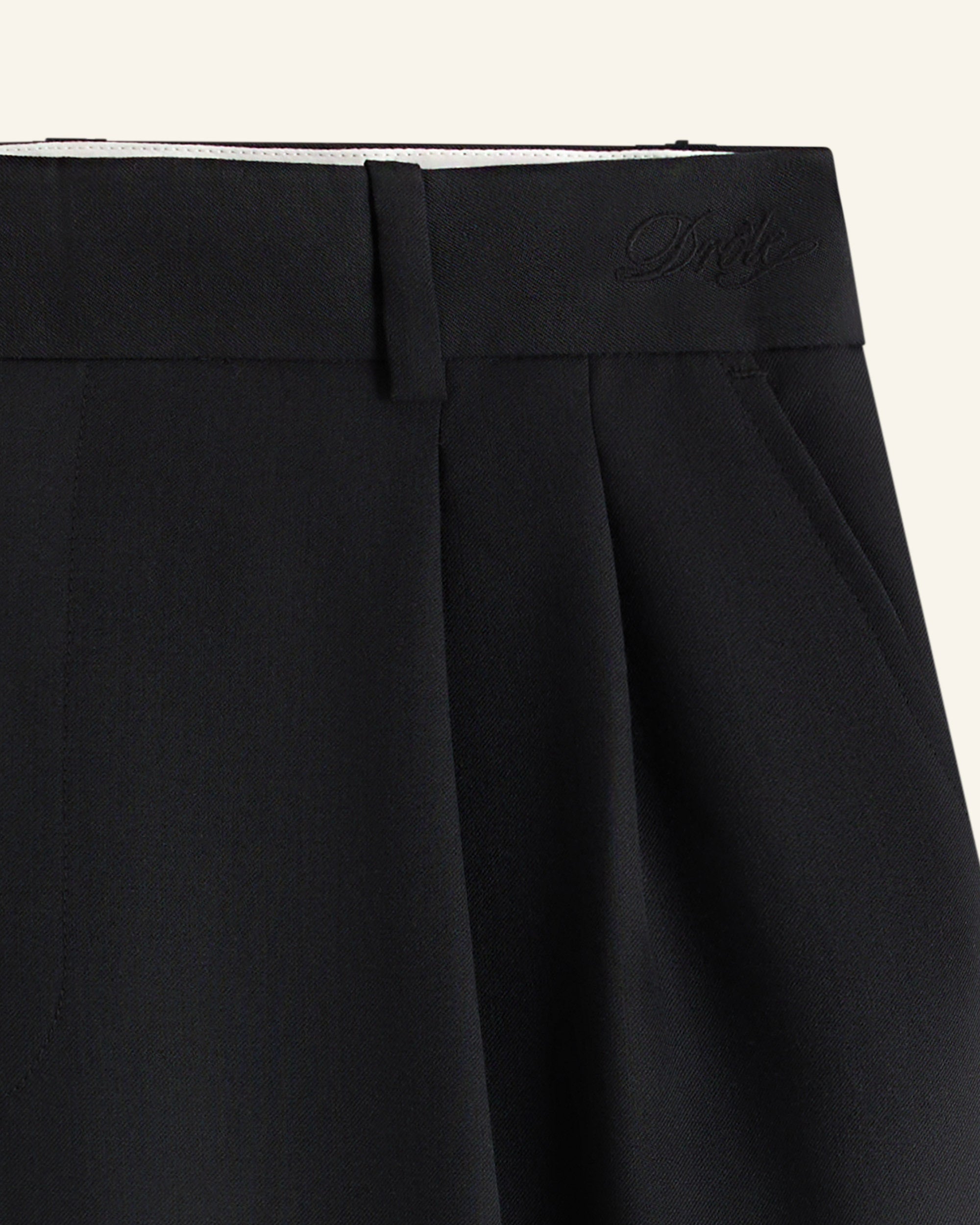 Drôle De Monsieur Le Pantalon Golfeur Hose Schwarz Wolle