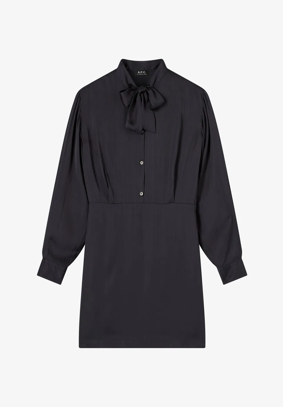 A.P.C. Dresses fließendes marineblaues Kleid 38 gestreift