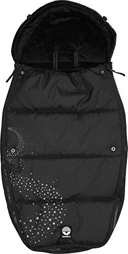 Dooky Silver Stardust Fußsack L schwarz 98x50 Winter