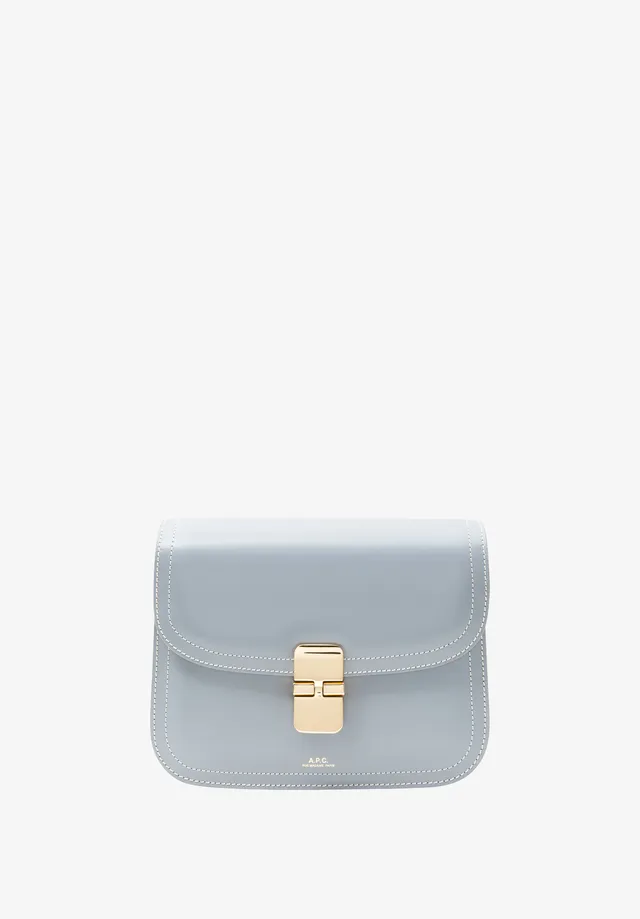 A.P.C. Grace Small Tasche Leder blau TU