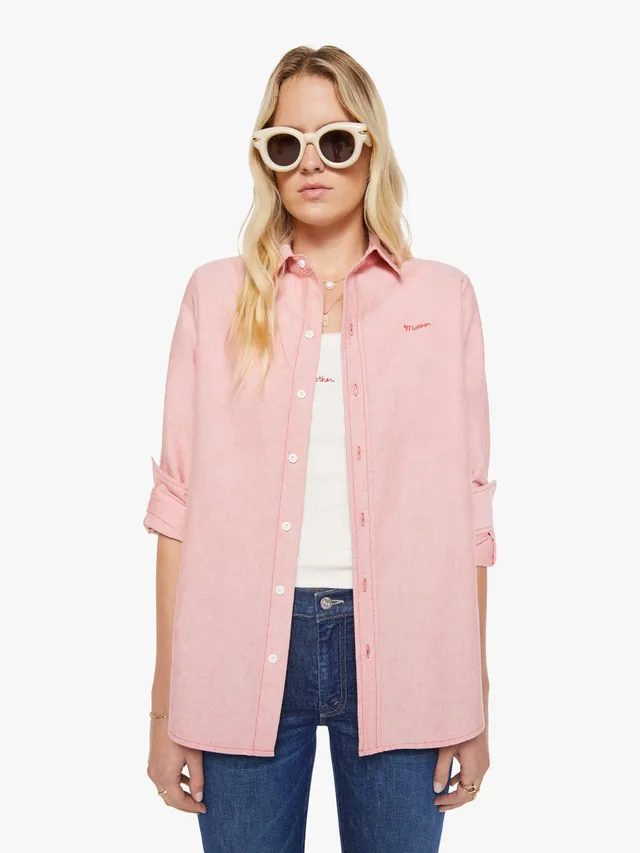Mother The Bestie Red Bluse rot Baumwolle