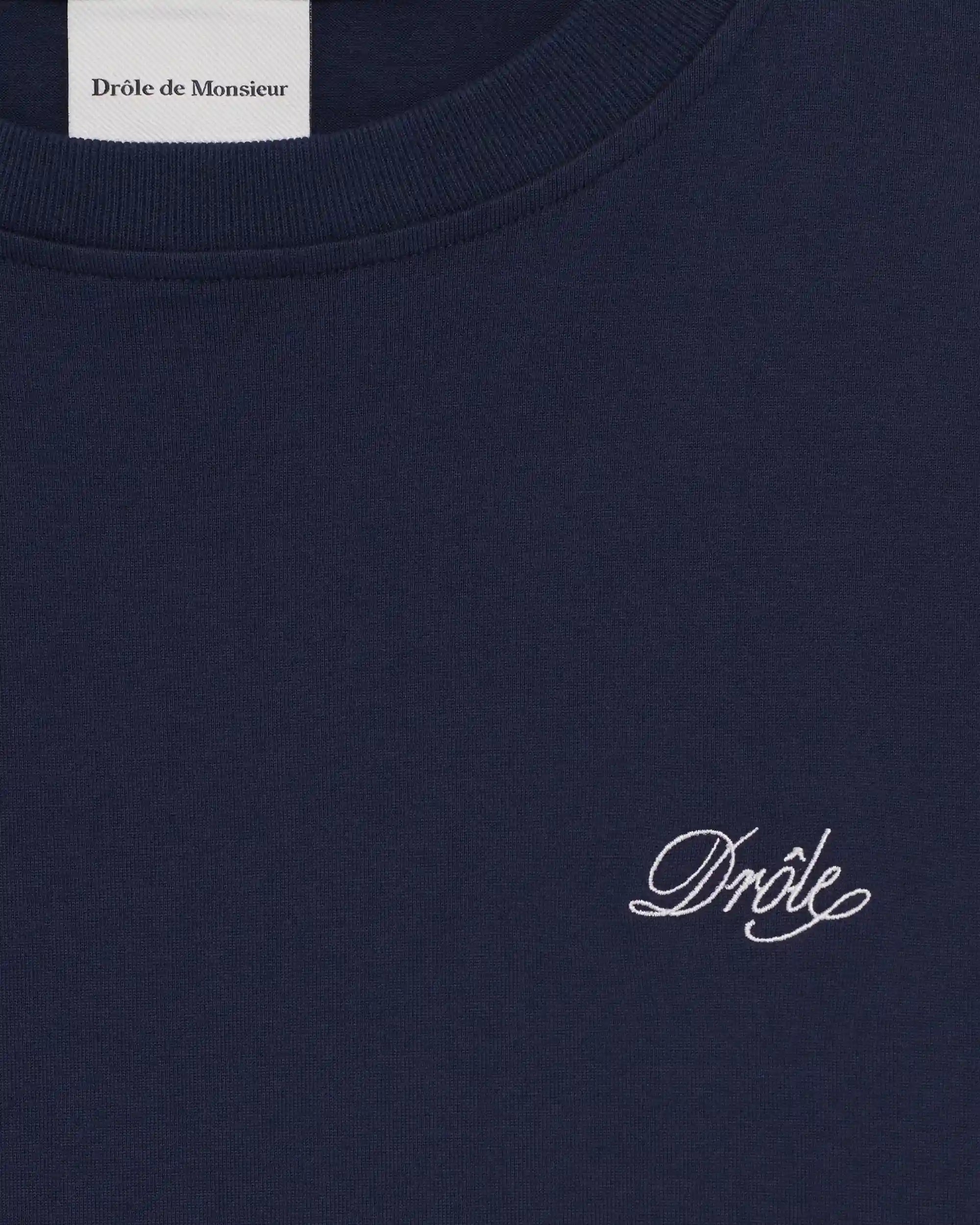 Drôle De Monsieur Belissima Longsleeve T-Shirt Navy Baumwolle