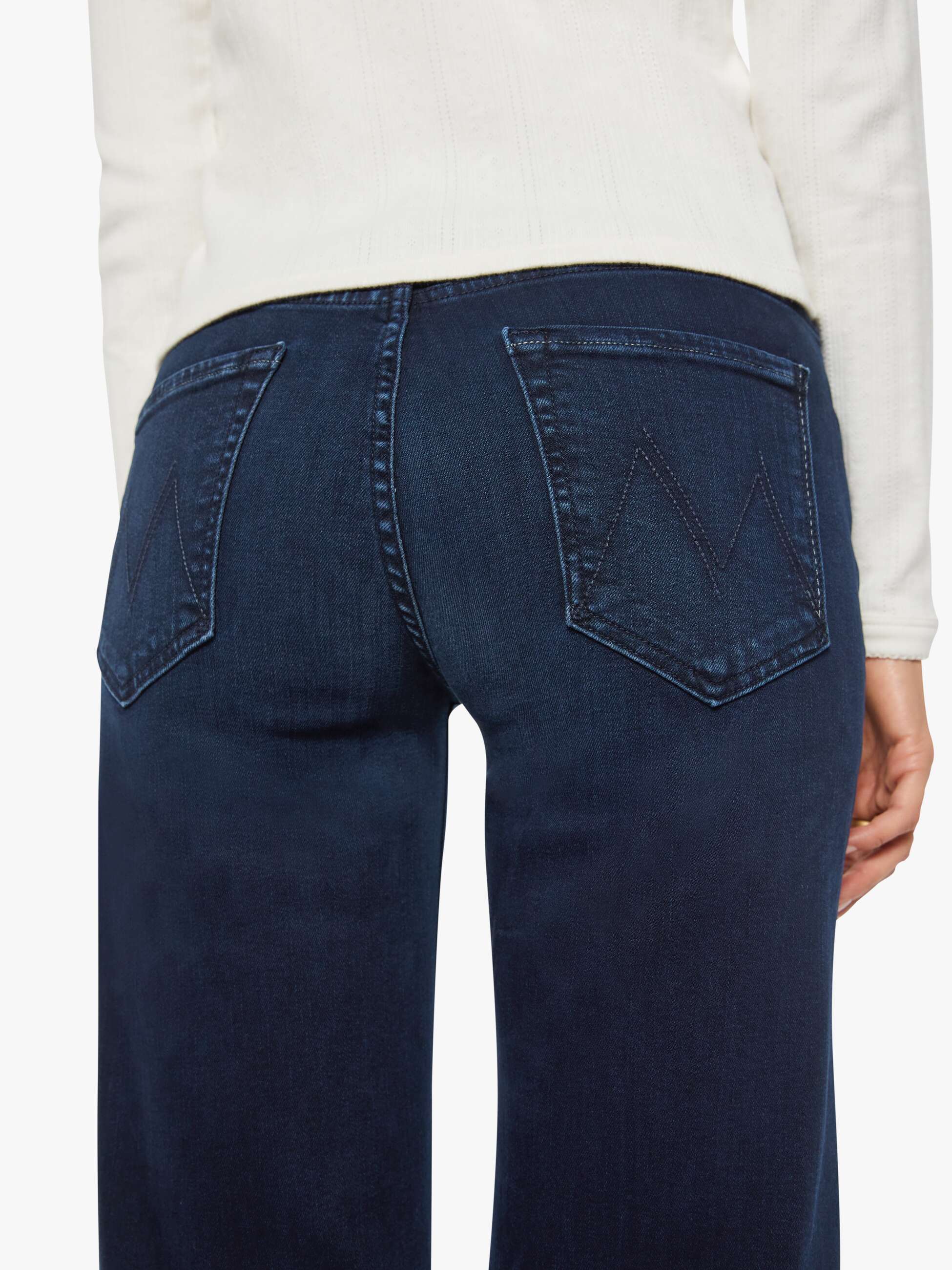 Mother The Mid Rise Rambler Zip Ankle Jeans Chip On My Shoulder