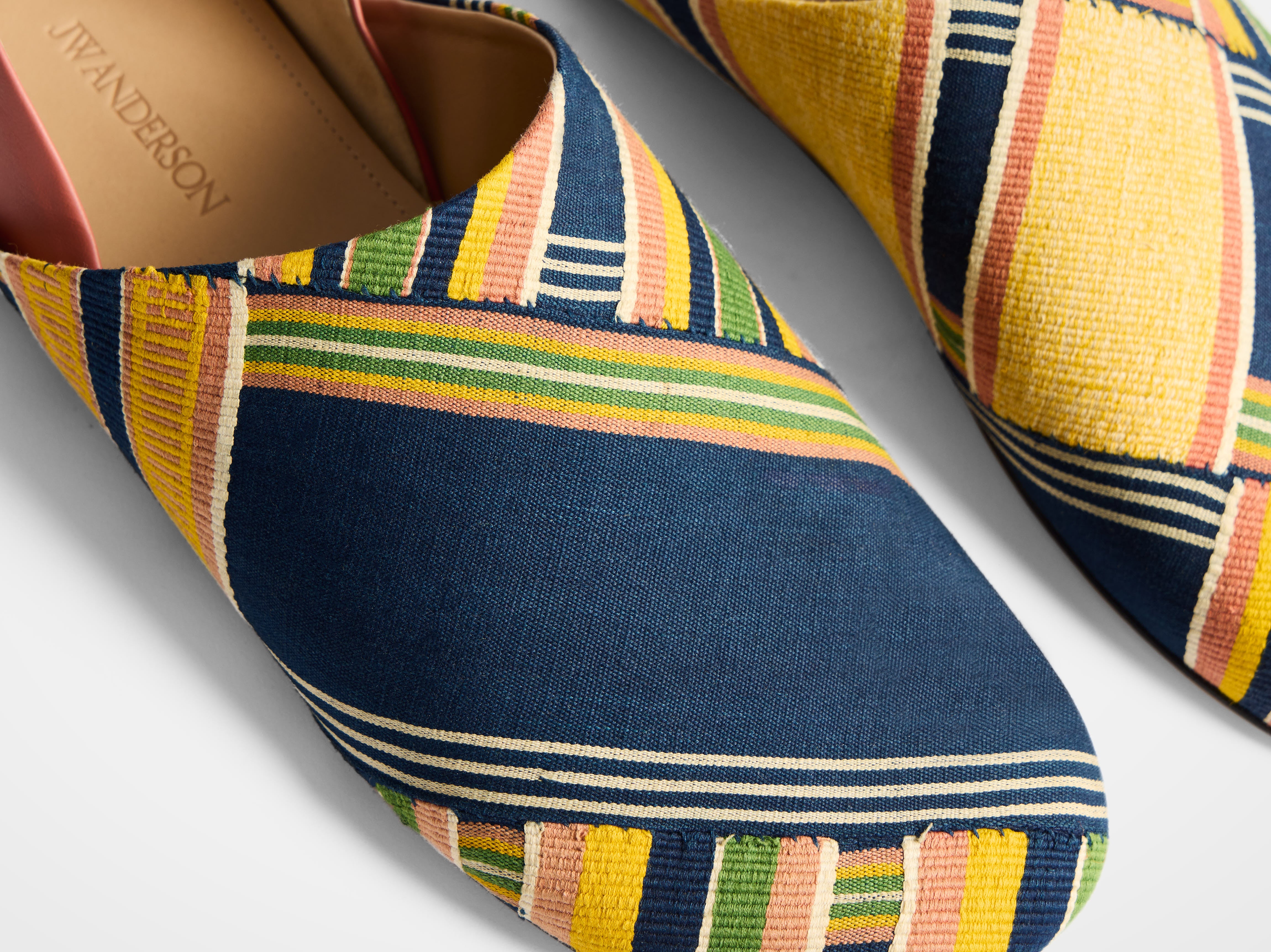 J.W.Anderson Slipper Mules Pantoletten Pink Multi Jacquard