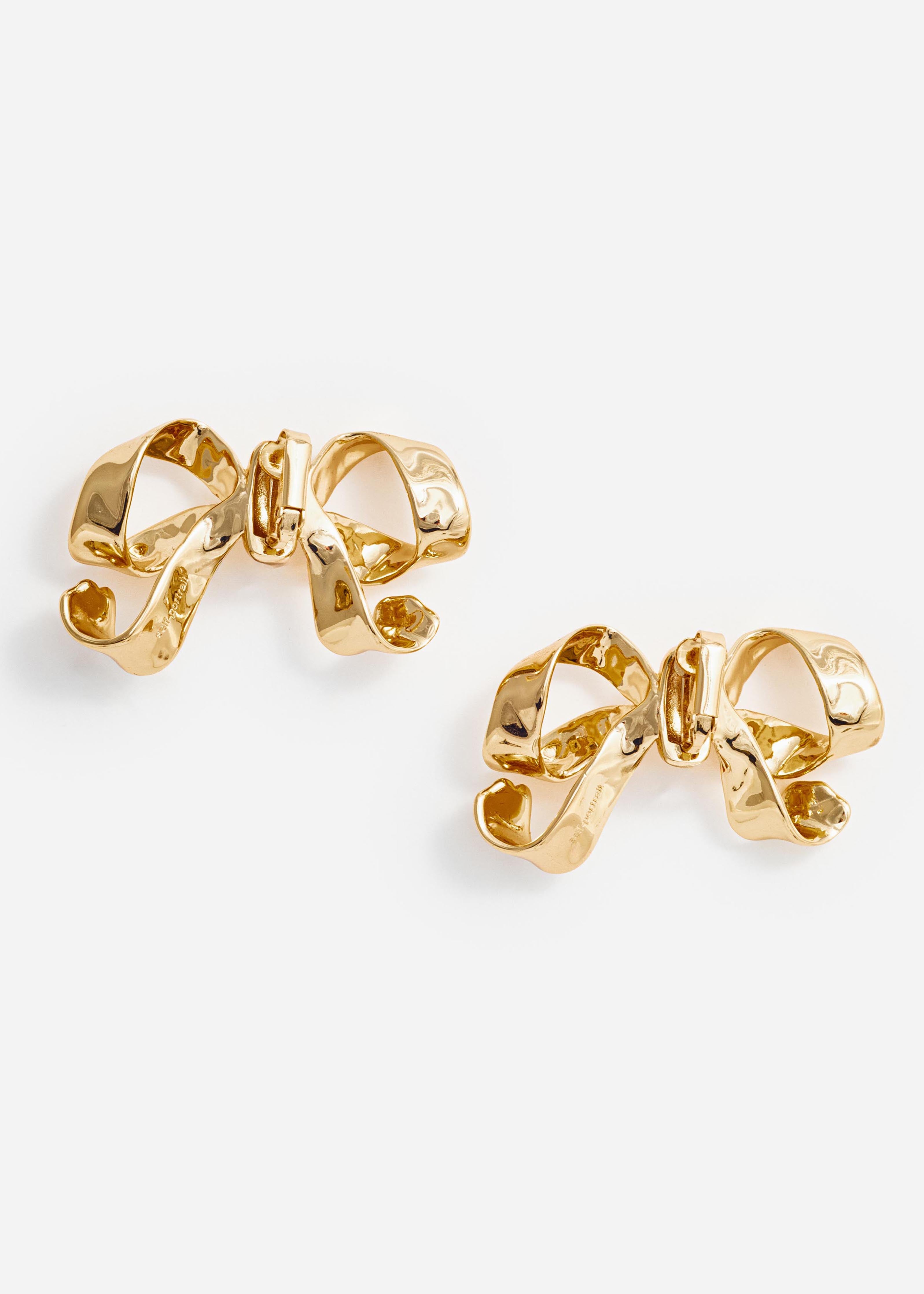 Self Portrait Gold Bow Ohrringe Gold Schleife