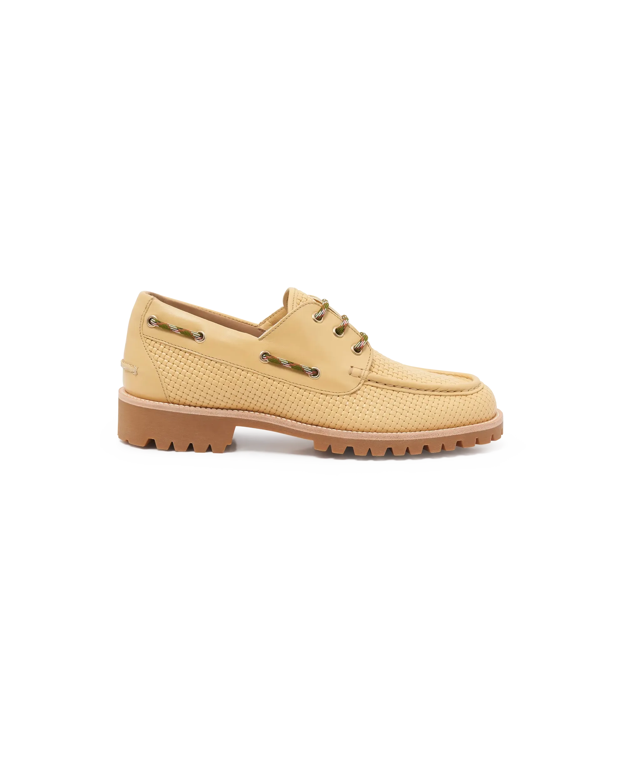 Drôle De Monsieur Bateau Bootsschuh gelb Leder