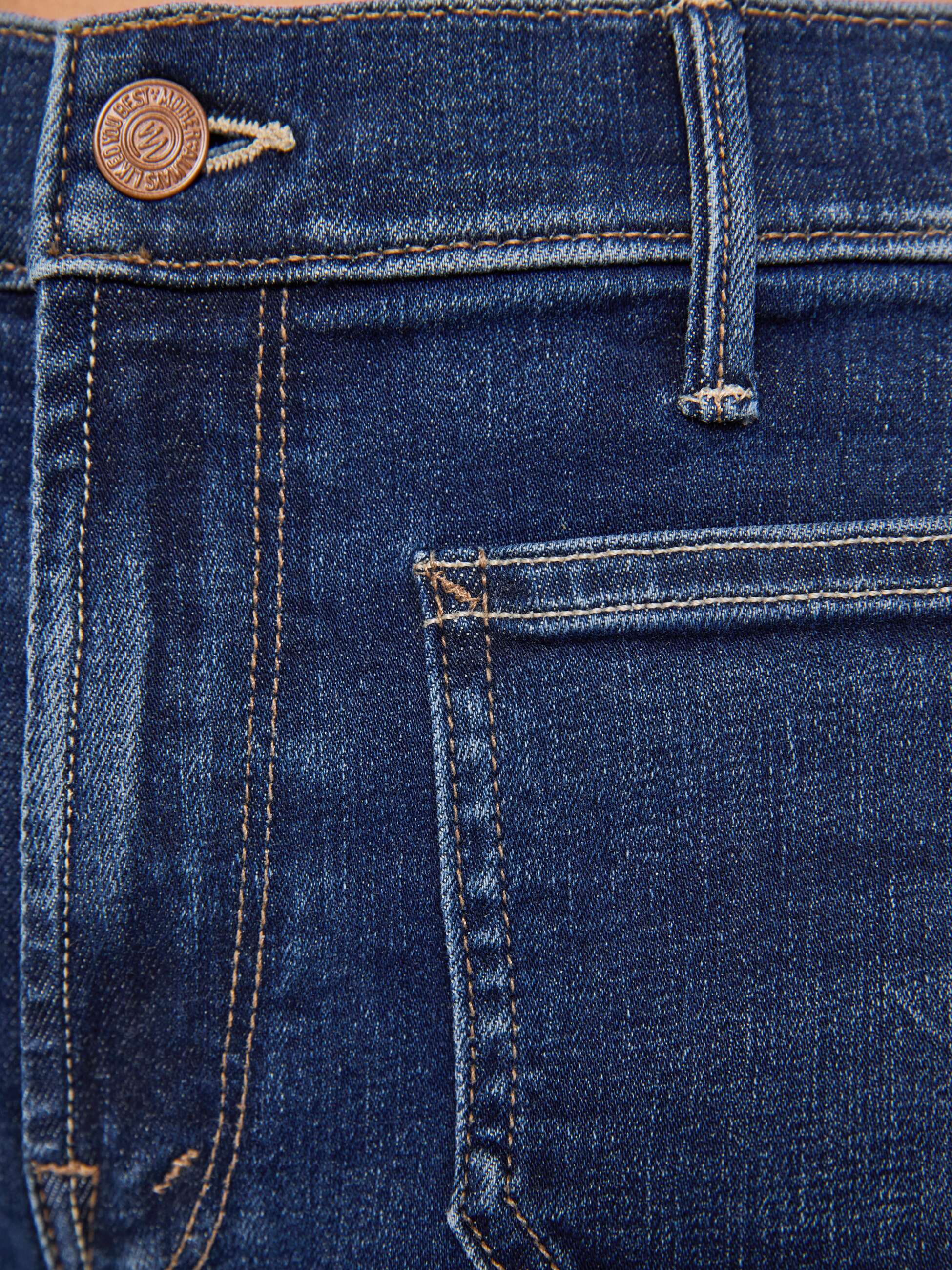 Mother The Patch Pocket Mid Rise Maven Sneak Jeans Backstage Pass Wide Leg