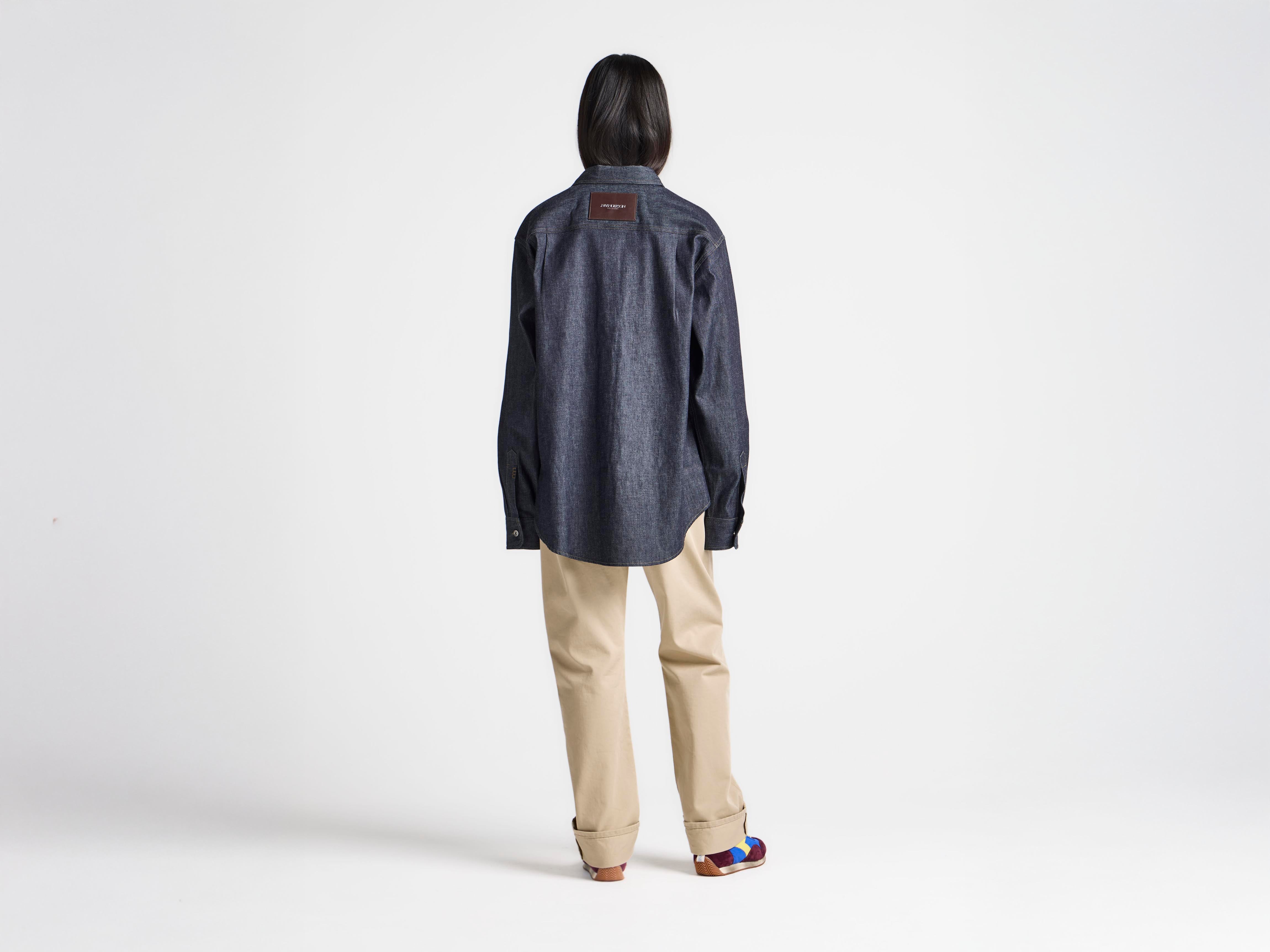 J.W.Anderson Denim Overshirt Jeanshemd Indigo Raw Denim