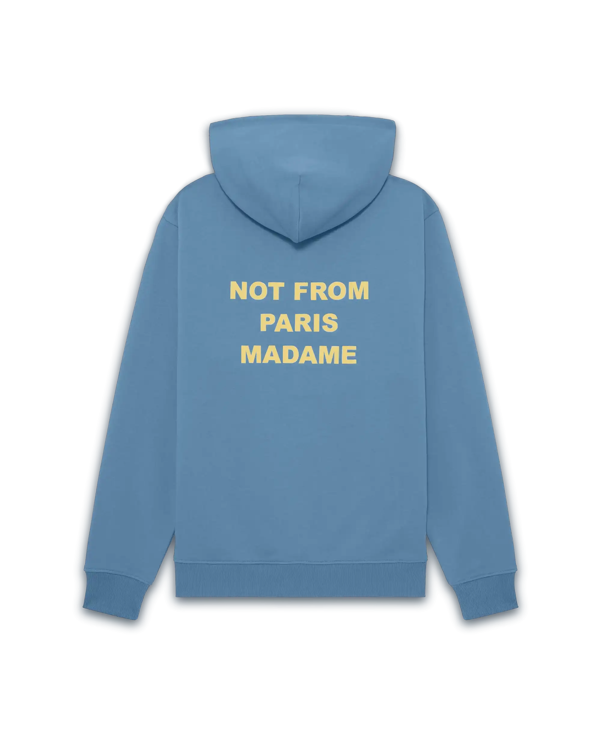 Drôle De Monsieur Hoodie Slogan Hoodie Blau Baumwolle