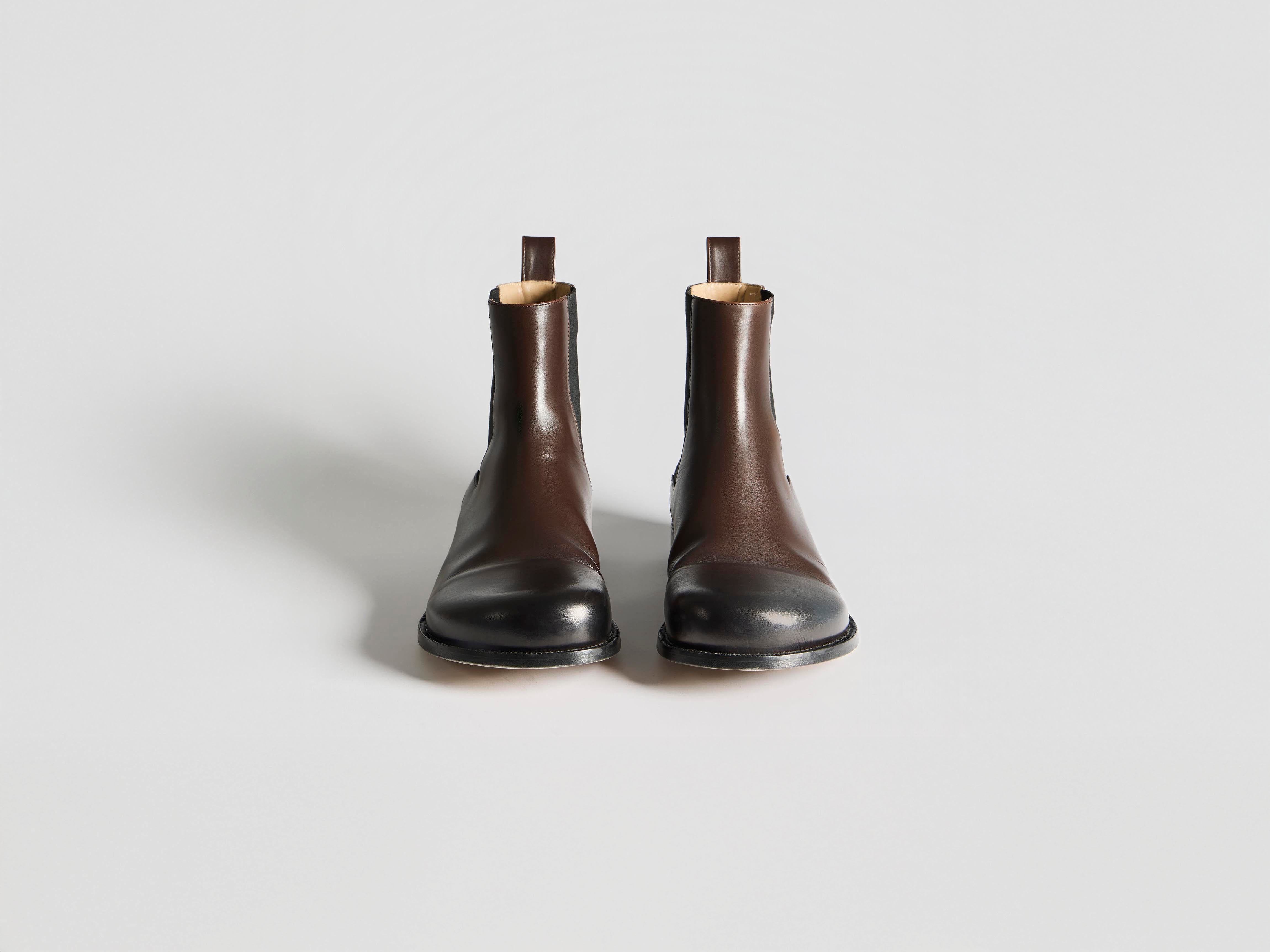 J.W.Anderson Chelsea Loafer Boots Schuhe Braun 42 Leder