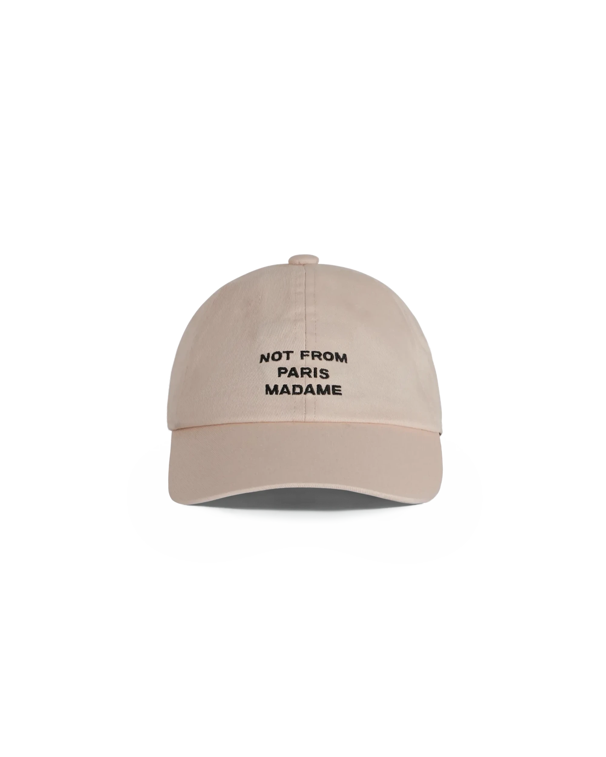 Drôle De Monsieur Slogan Cap Beige Baumwolle Not From Paris