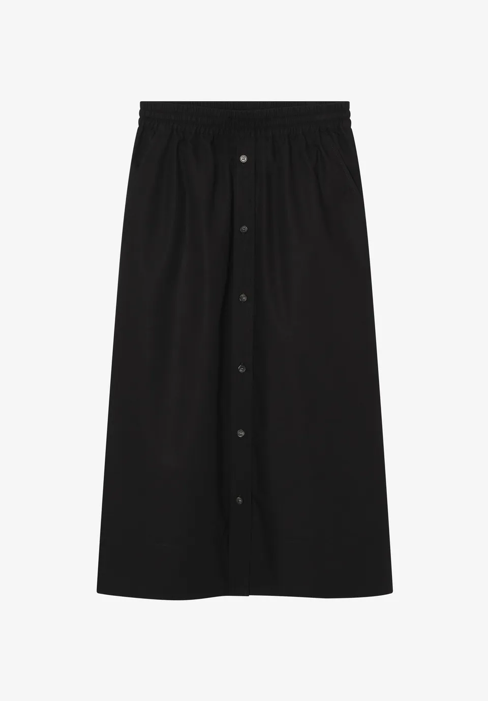 A.P.C. Rock Schwarz Bio-Baumwolle wadenlang Gr. 38