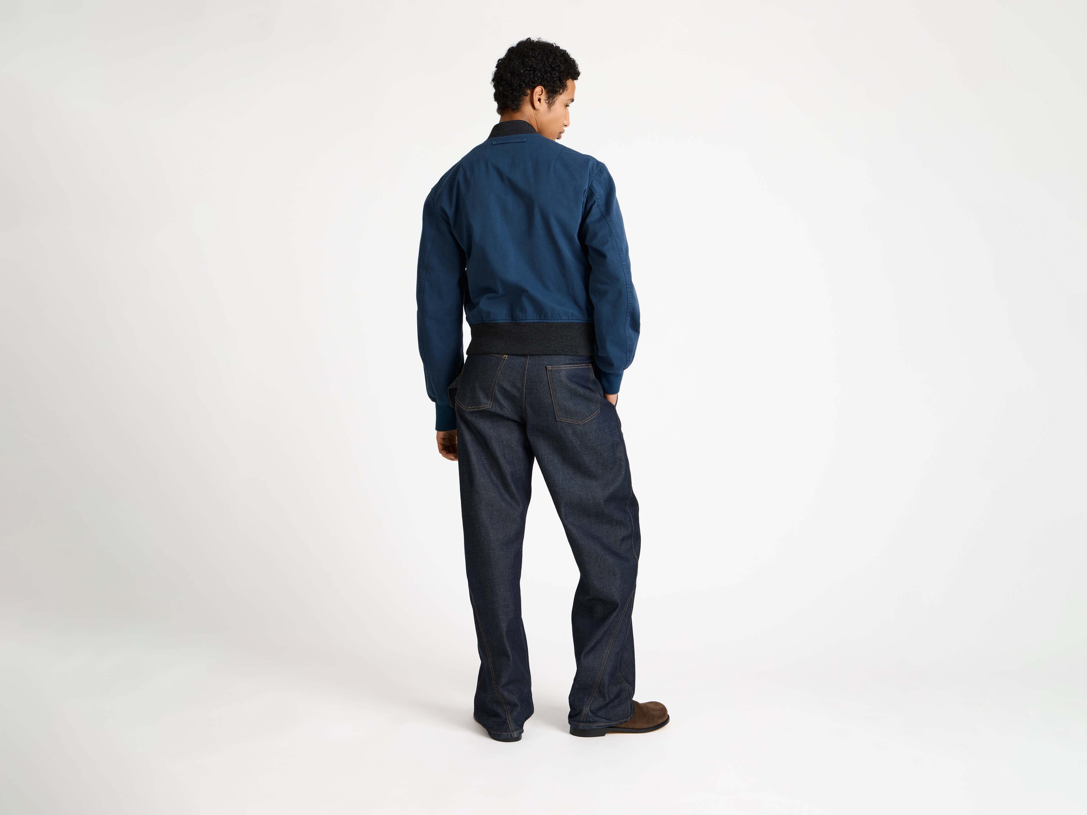 J.W.Anderson Bomber Jacket Bomberjacke washed navy Baumwolle