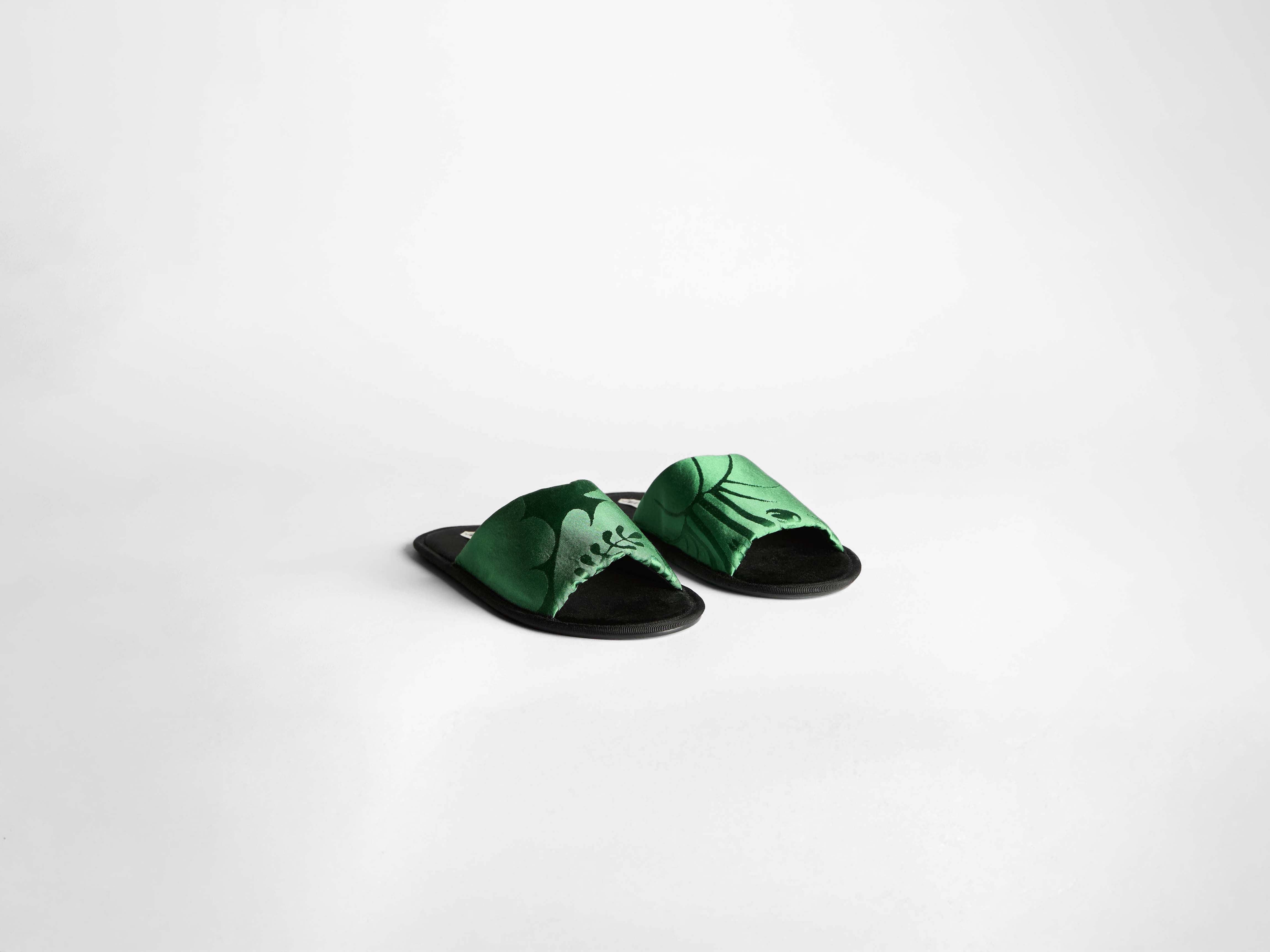 J.W.Anderson Shoes Open Toe Slides Pantoletten Smaragd