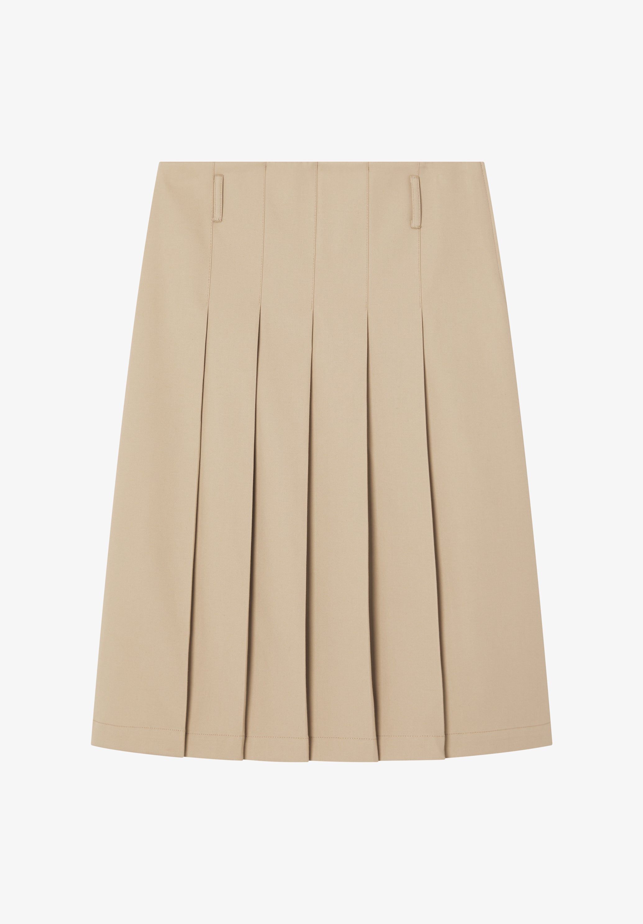 A.P.C. Plissee Rock beige Bio-Baumwolle Midi