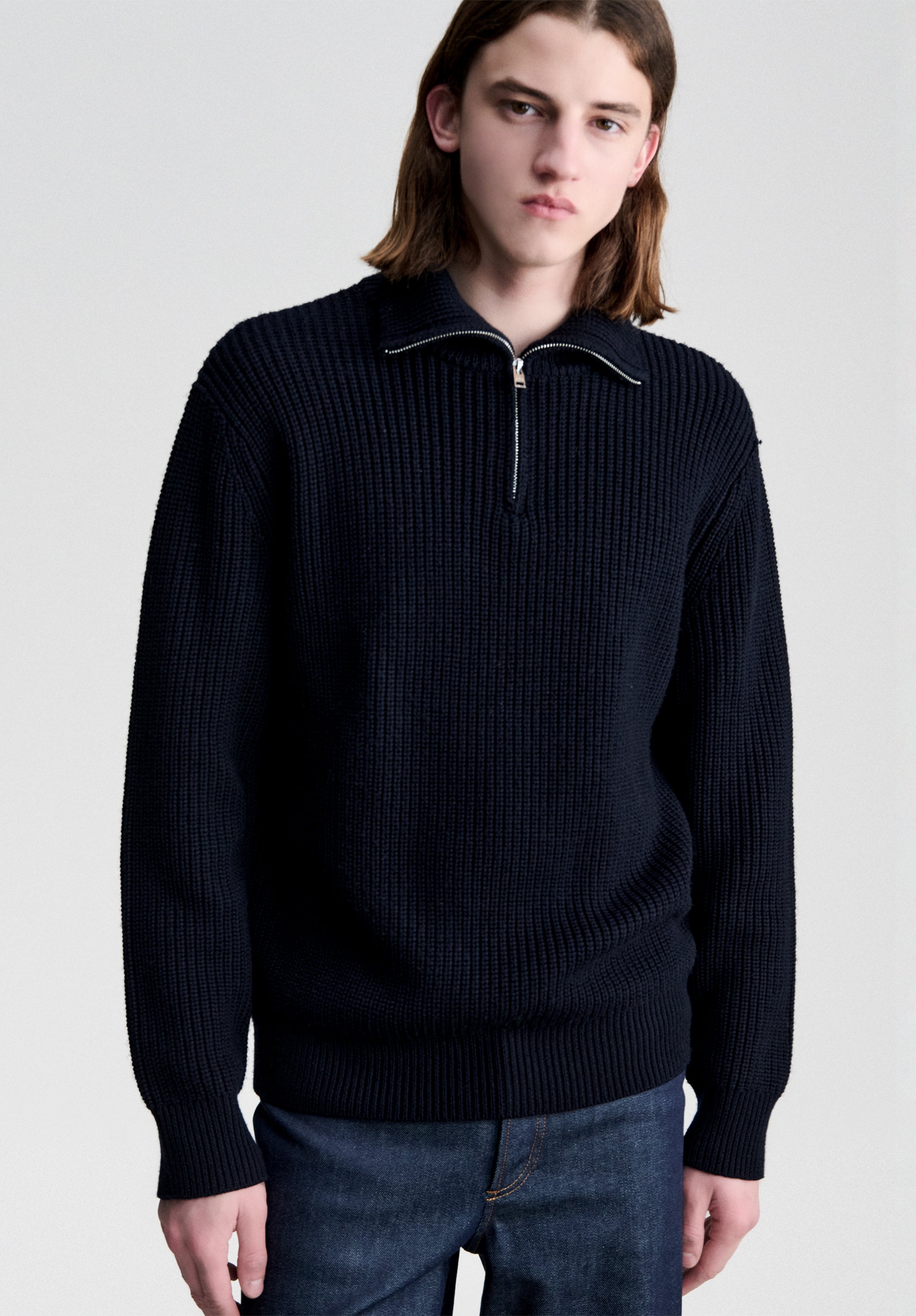 A.P.C. Troyer Pullover Strickpullover Marineblau