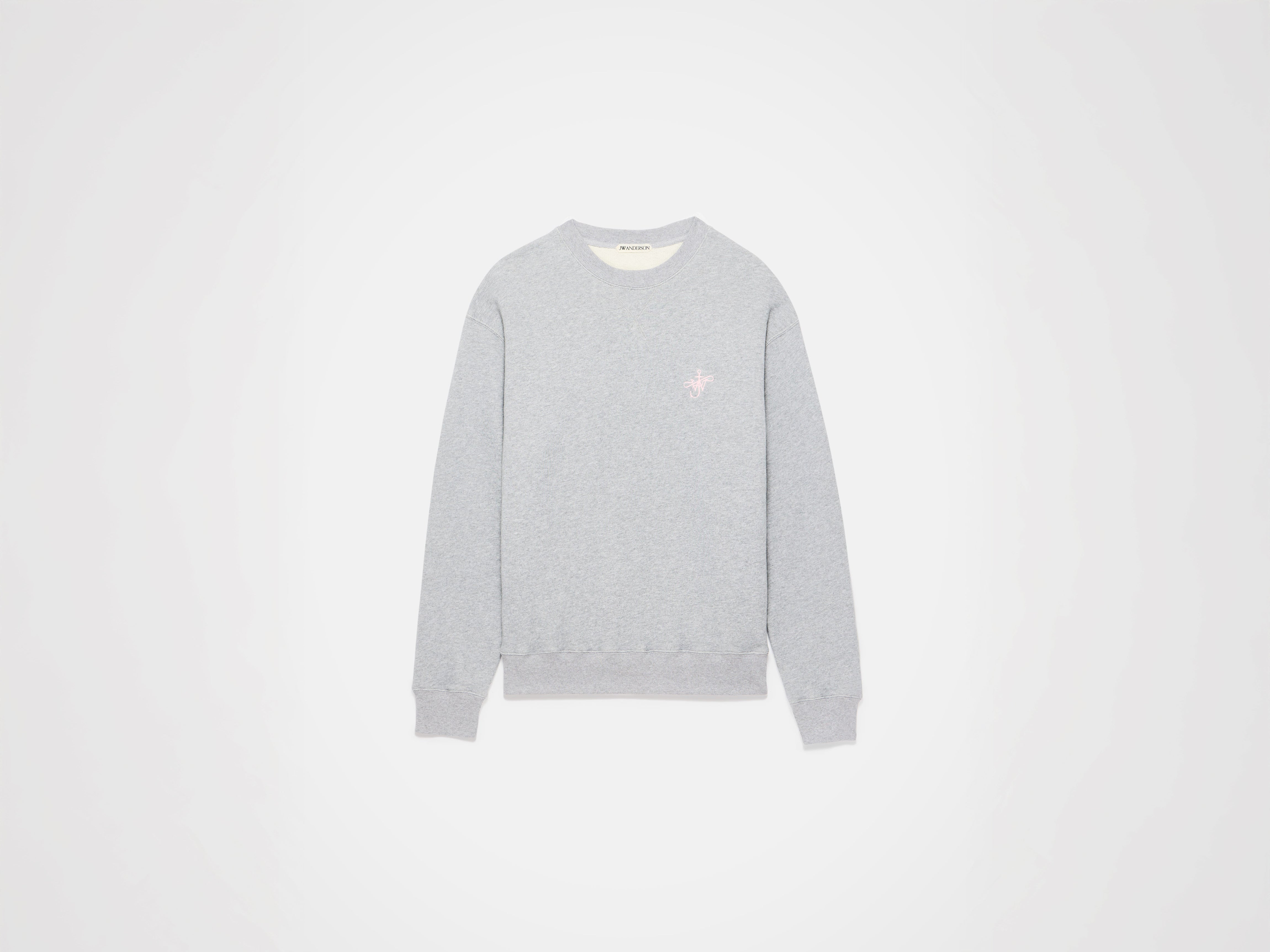 J.W.Anderson Ribbon Anchor Sweatshirt Grau Melange