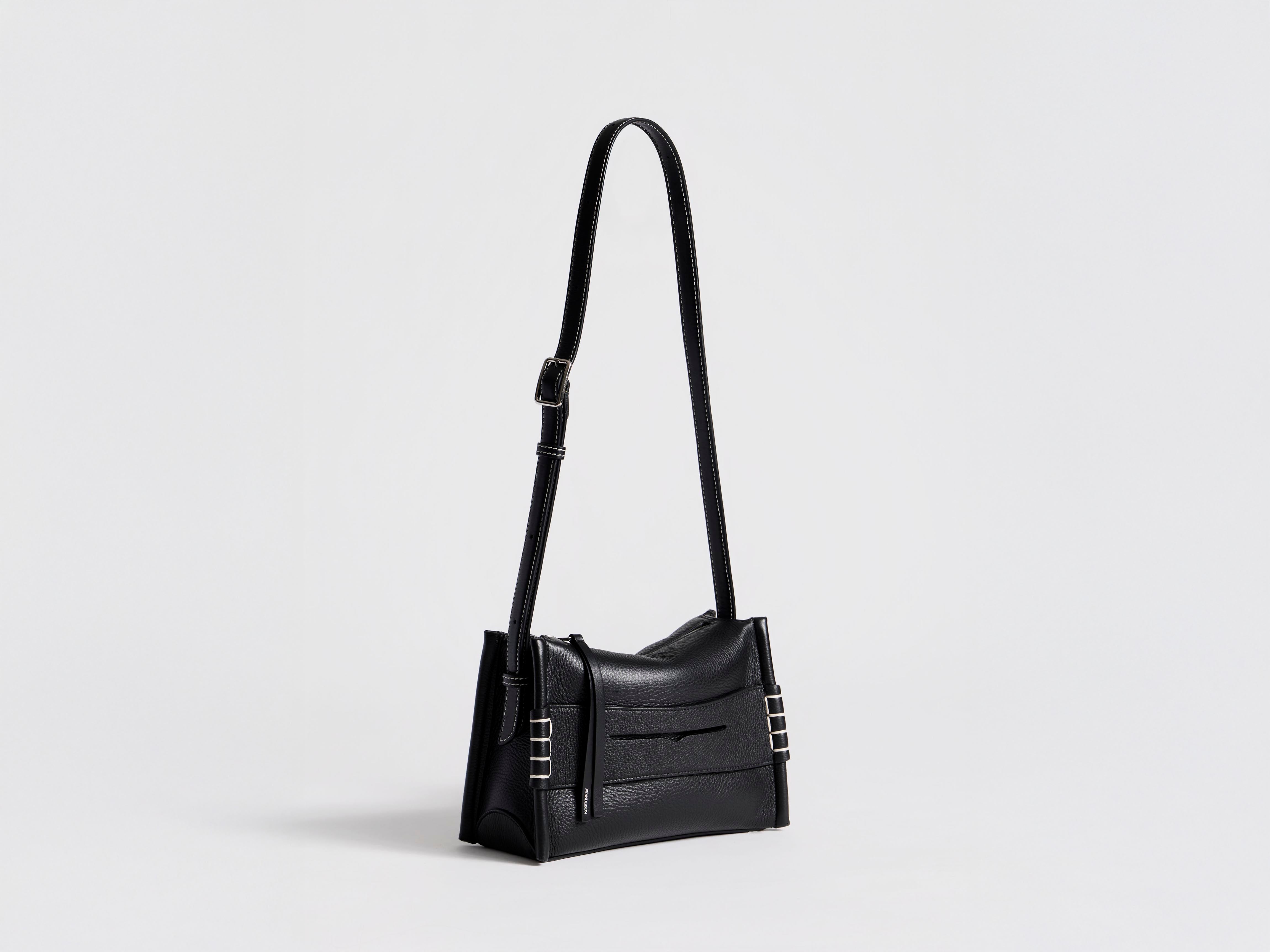 J.W.Anderson Messenger Loafer Bag Schwarz Leder Small