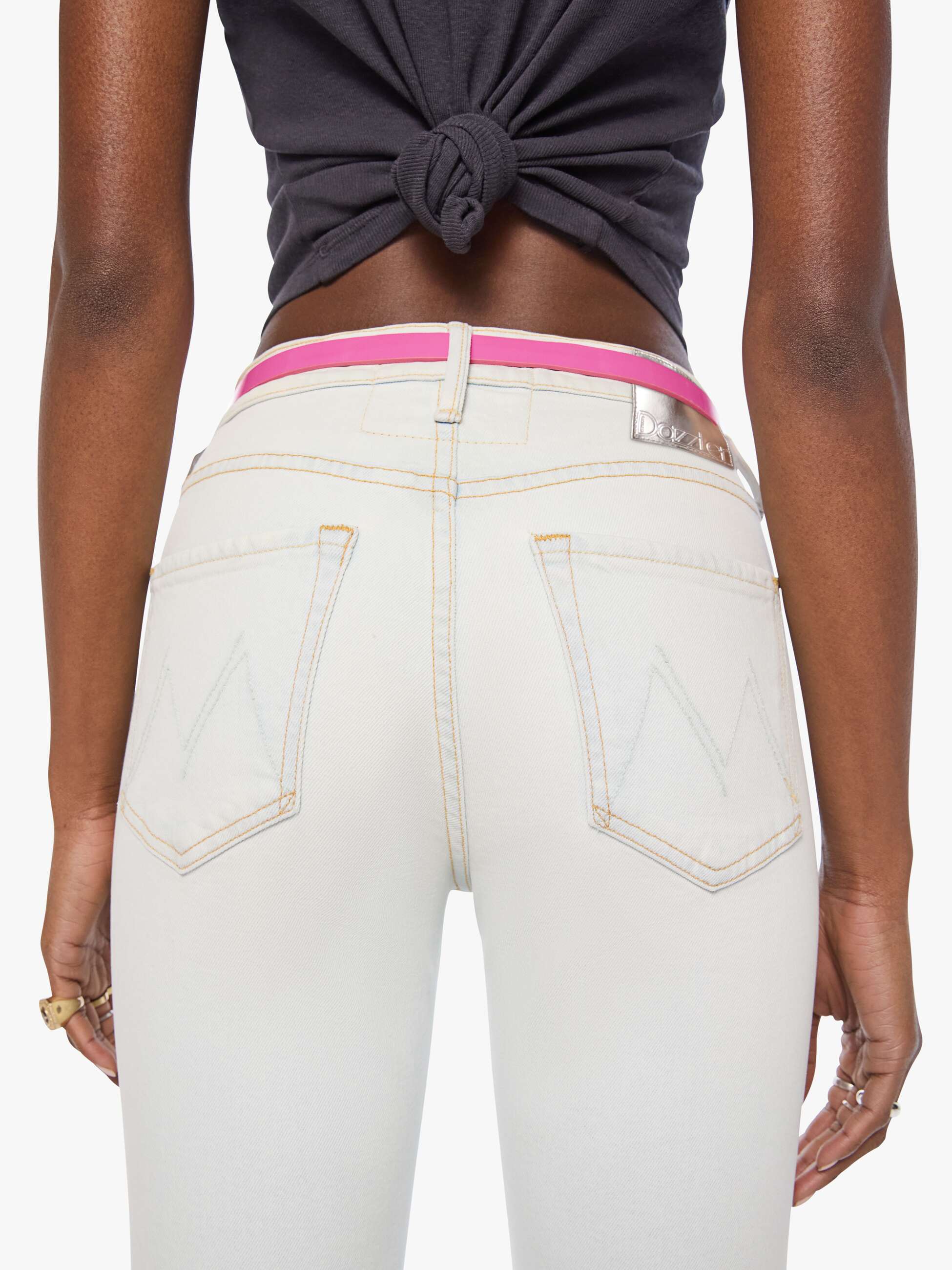 Mother The Patent Leather Belt Gürtel Rosa Frosting