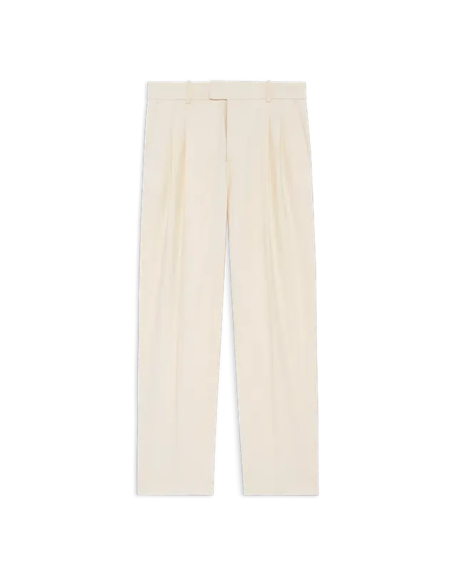 Drôle De Monsieur Pantalon Golfeur Hose Off White Viskose