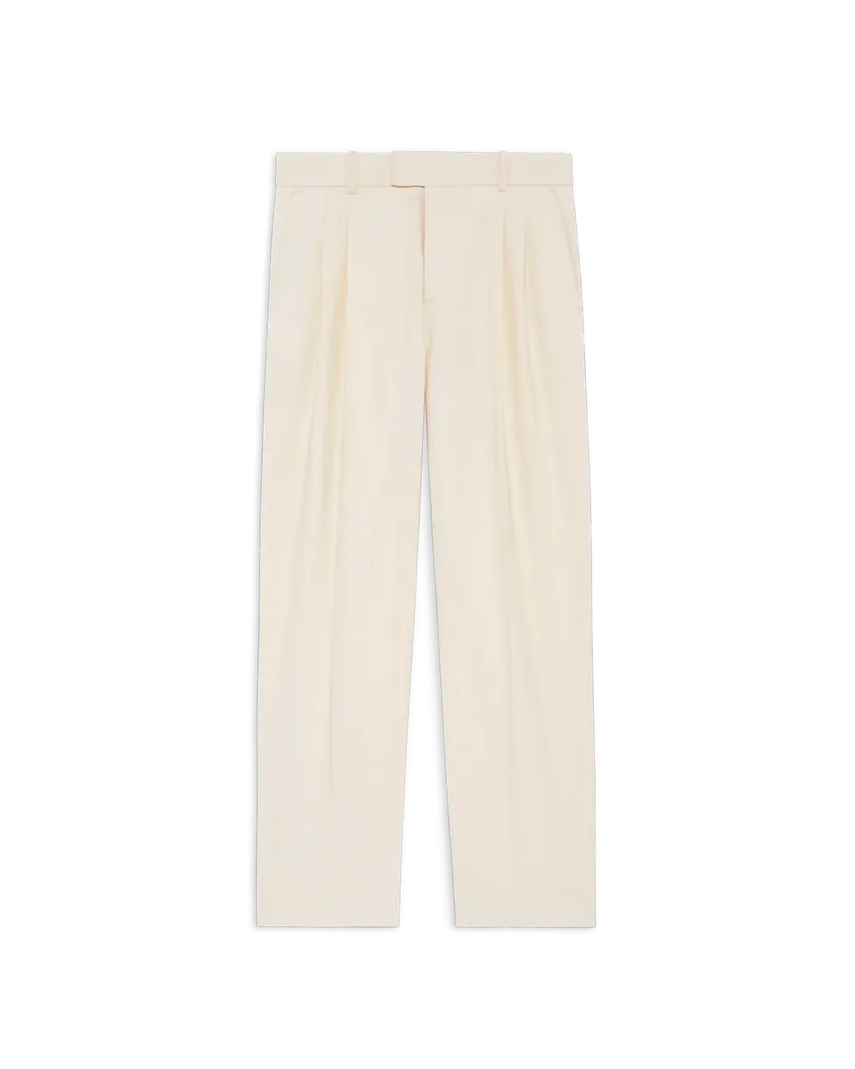 Drôle De Monsieur Pantalon Golfeur Hose Off White Viskose