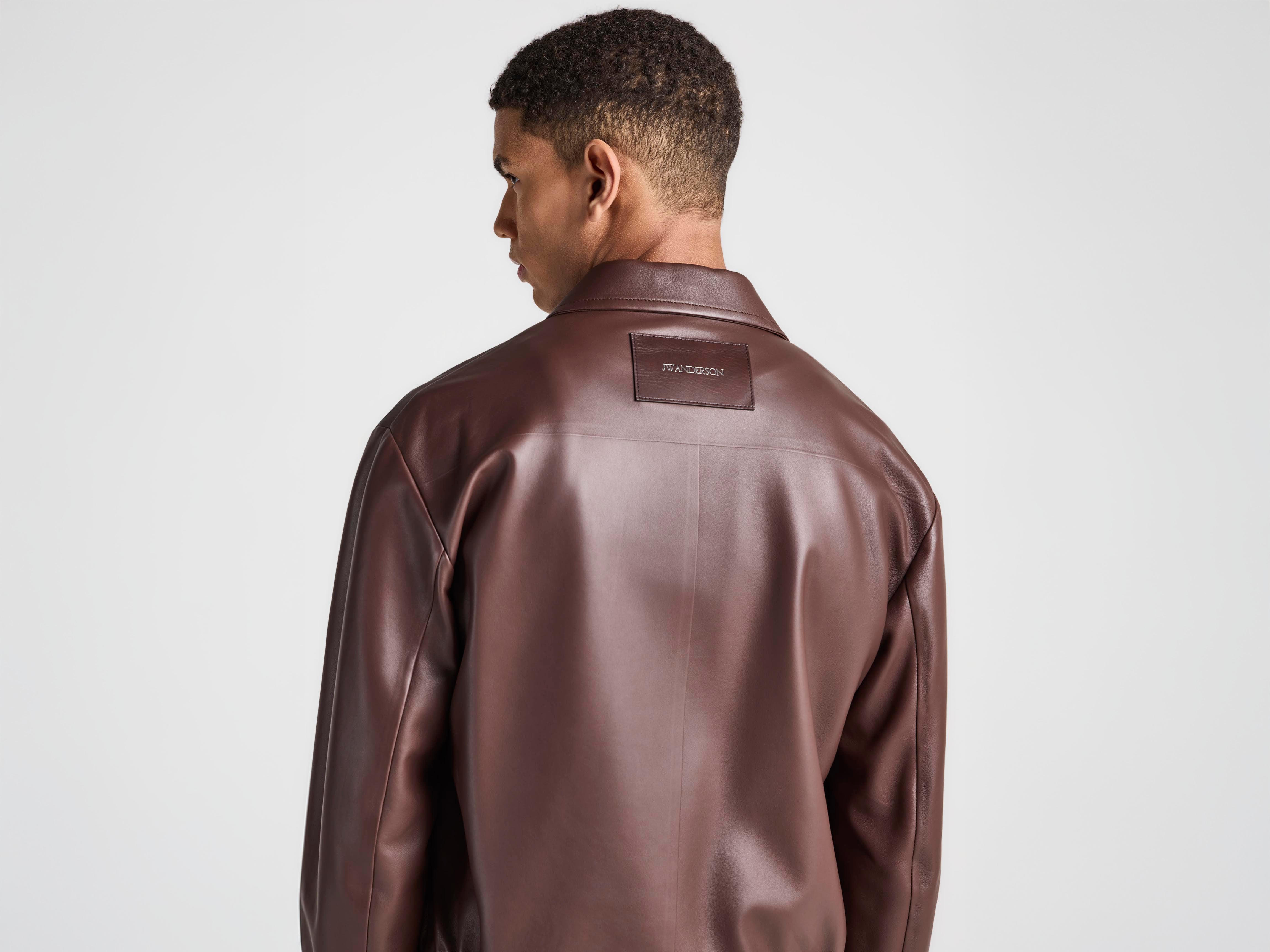 J.W.Anderson Coats Blouson Leather Jacket Lederjacke Braun Nappa
