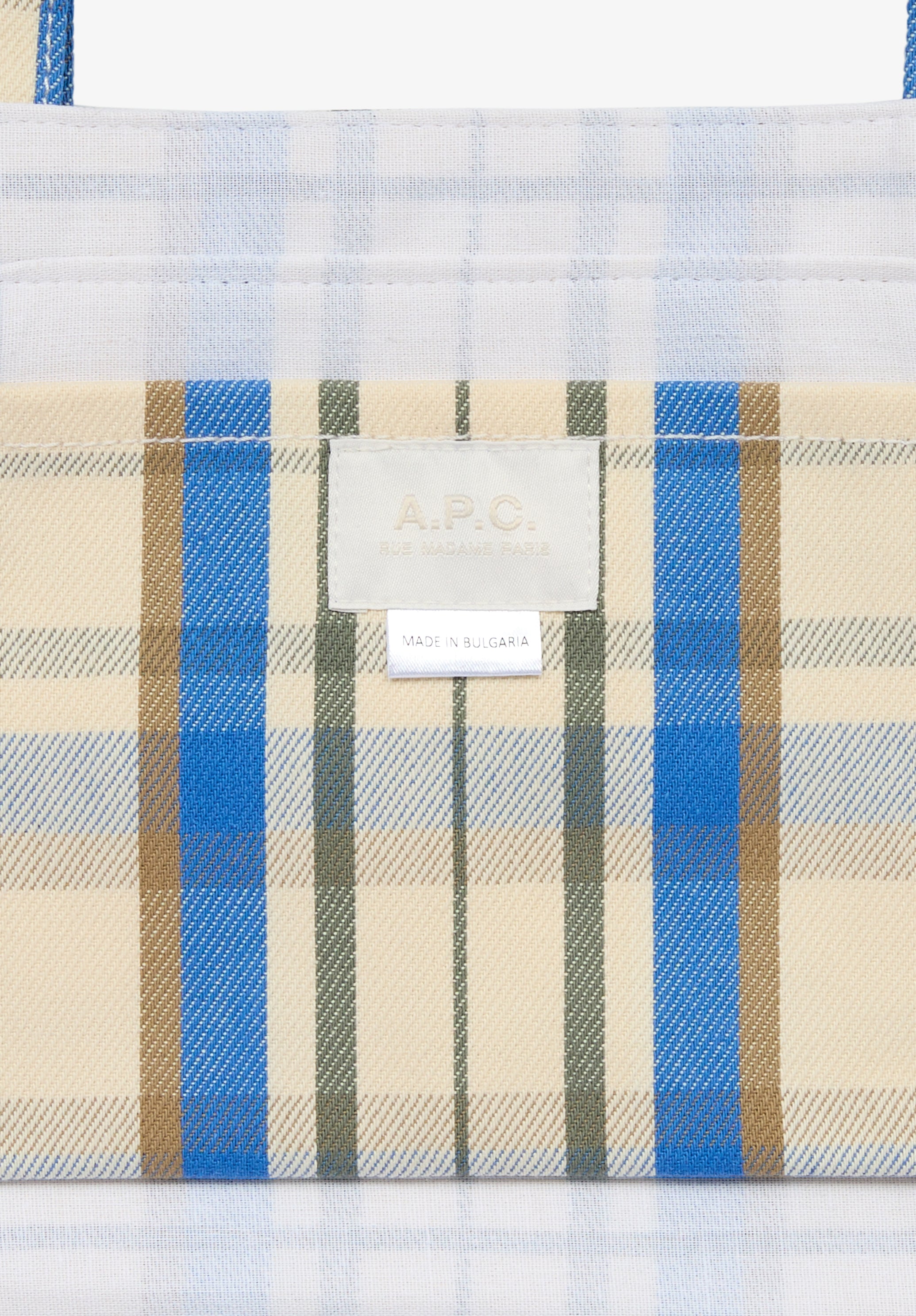 A.P.C. Jade Tragetasche Shopper Weiß Baumwolle