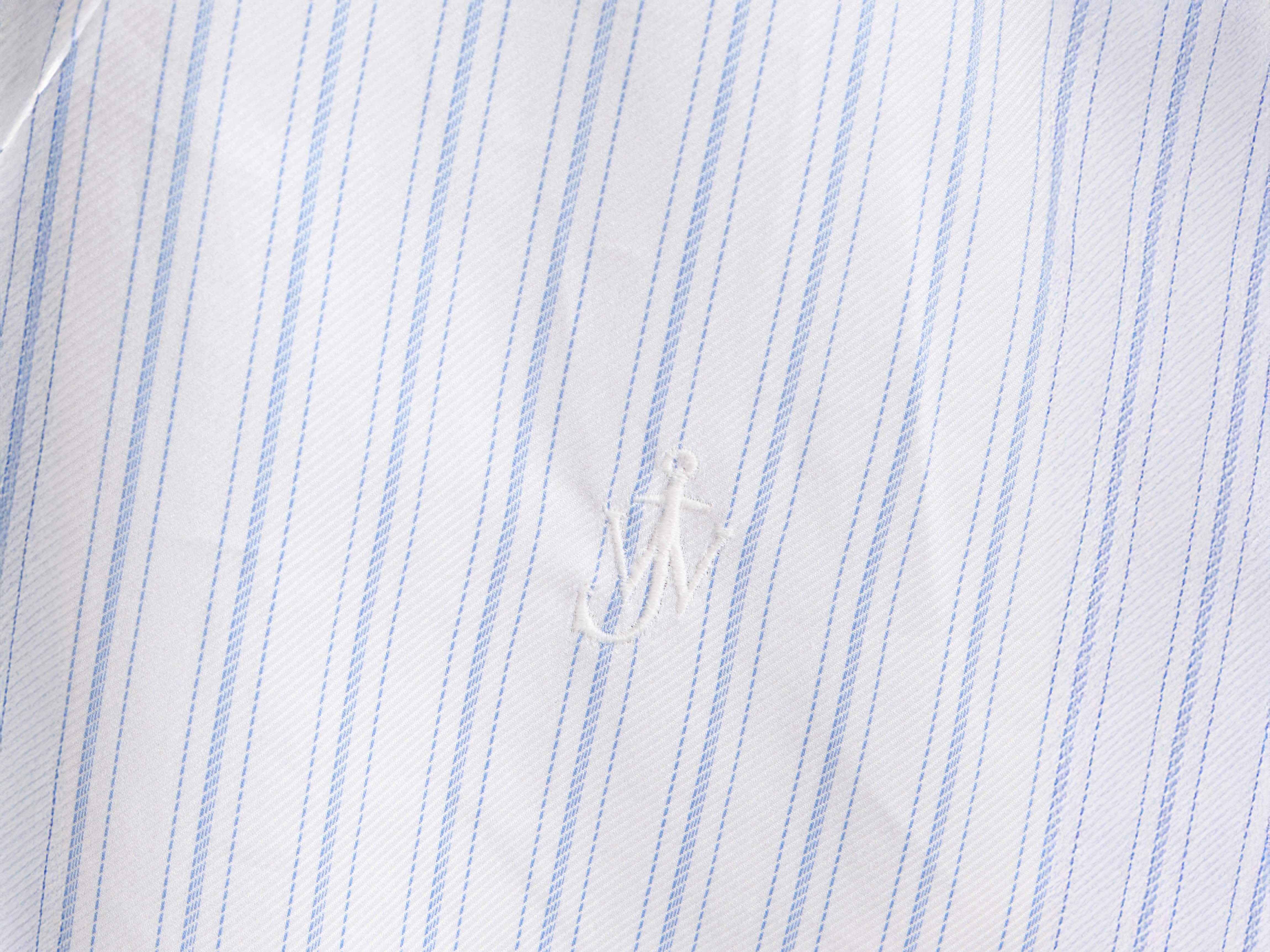 J.W.Anderson Knotted Hemdkleid Damen Weiß Blau Gestreift