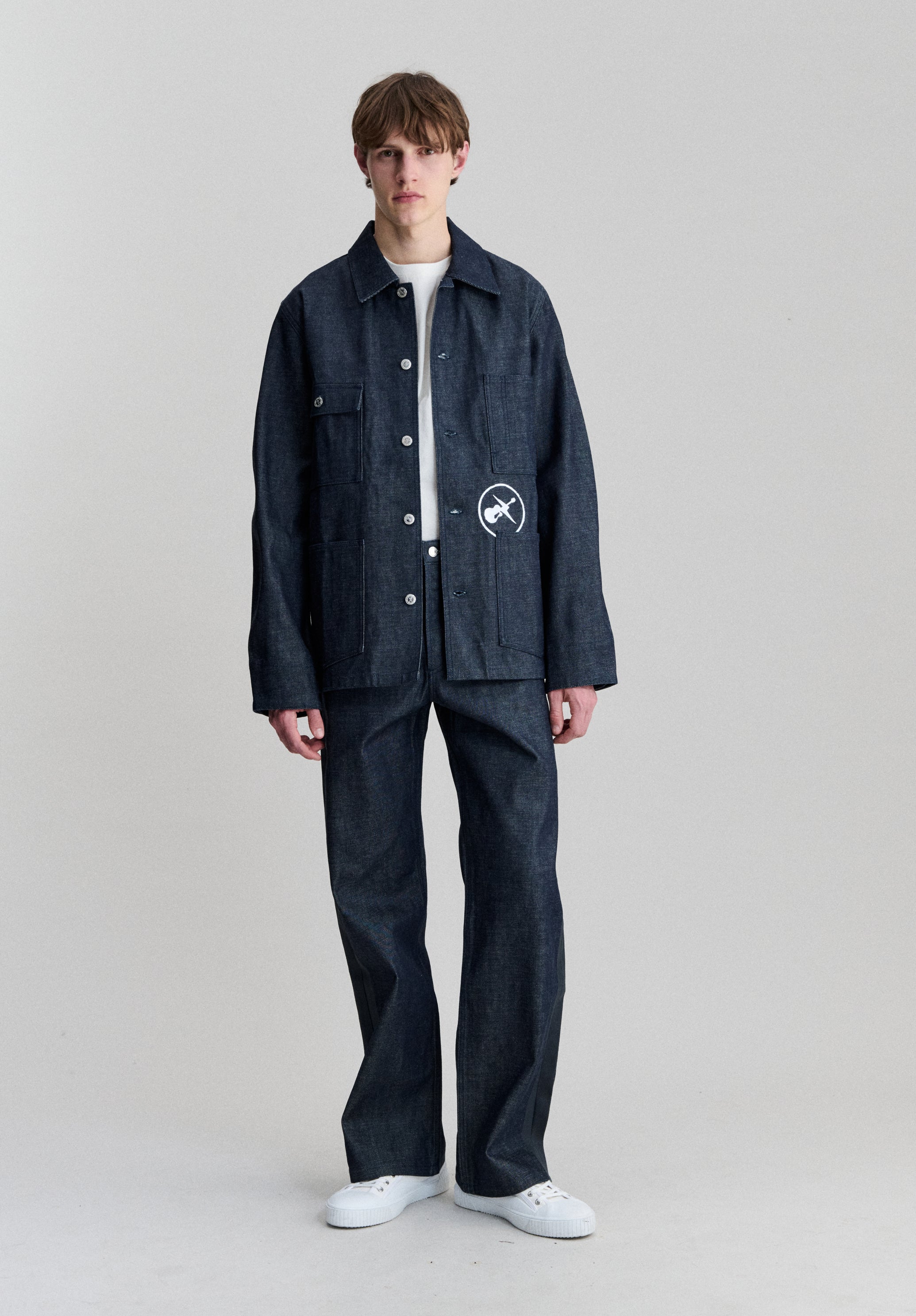 A.P.C. FRGMT Grand Jack Denimjacke Raw Denim Oversize