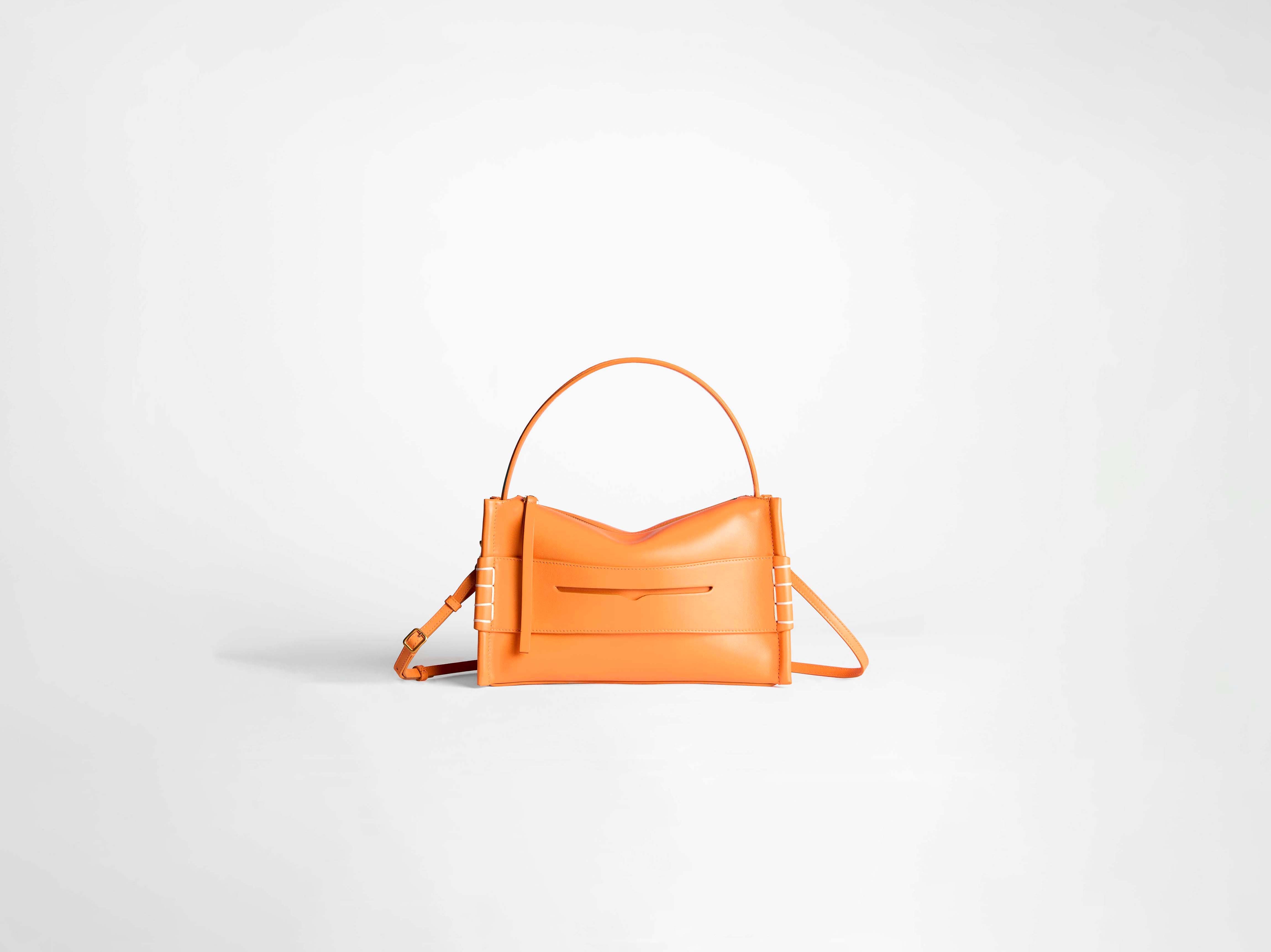 J.W.Anderson Bags Small Loafer Bag Handtasche Orange Leder