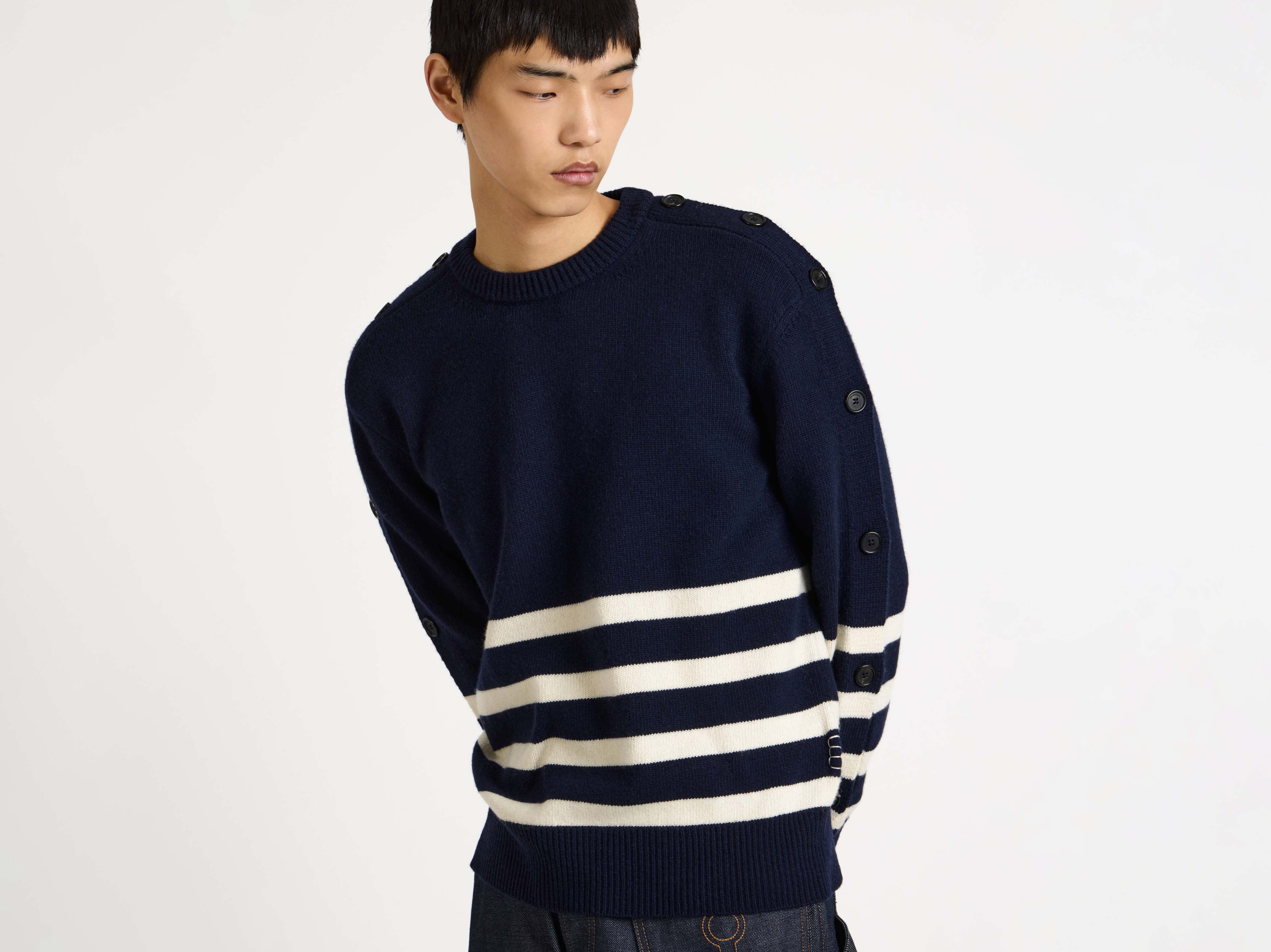 J.W.Anderson Breton Jumper Pullover Navy Herren Streifen